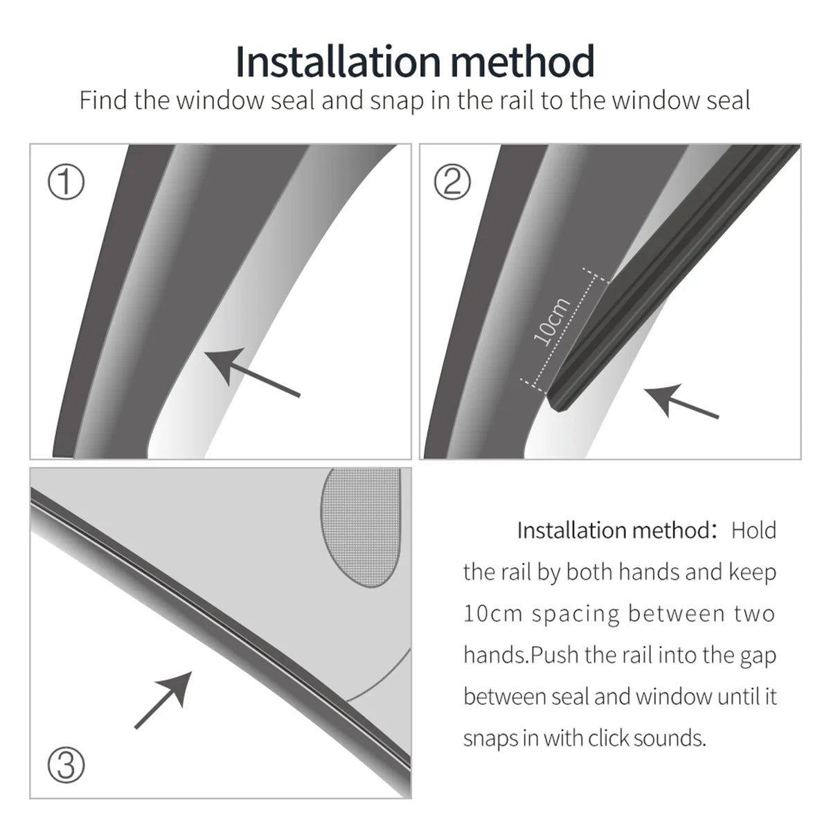 Side Window Sunshade Curtain for Tesla Model 3/Y
