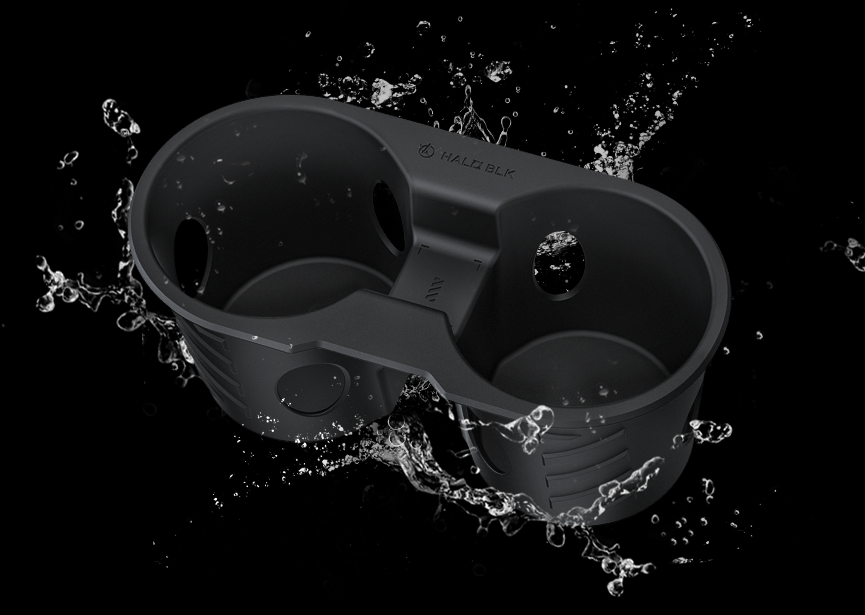 HALOBLK Center Console Cup Holder For Tesla Model 3 / Y / YL