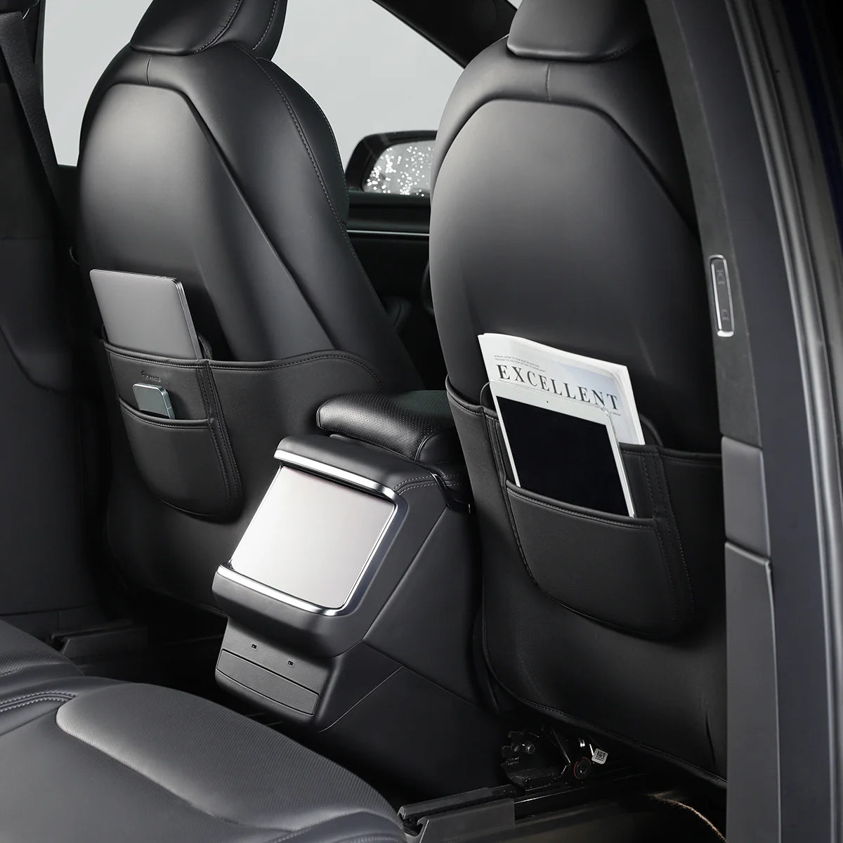 Leather Anti Kick Seat Back Protector for Tesla Model S/X