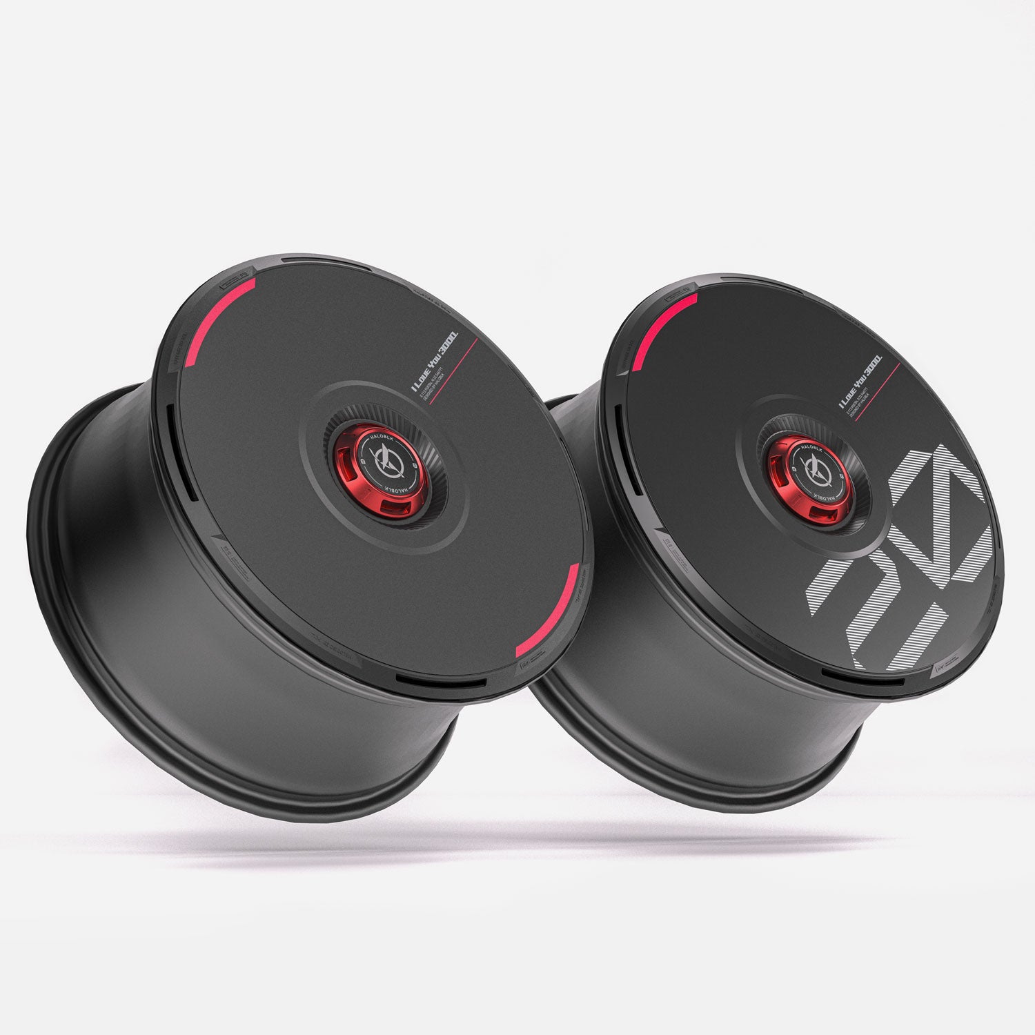 HALODISC 2 - Custom Numbers - Black | Wheel Covers for Tesla