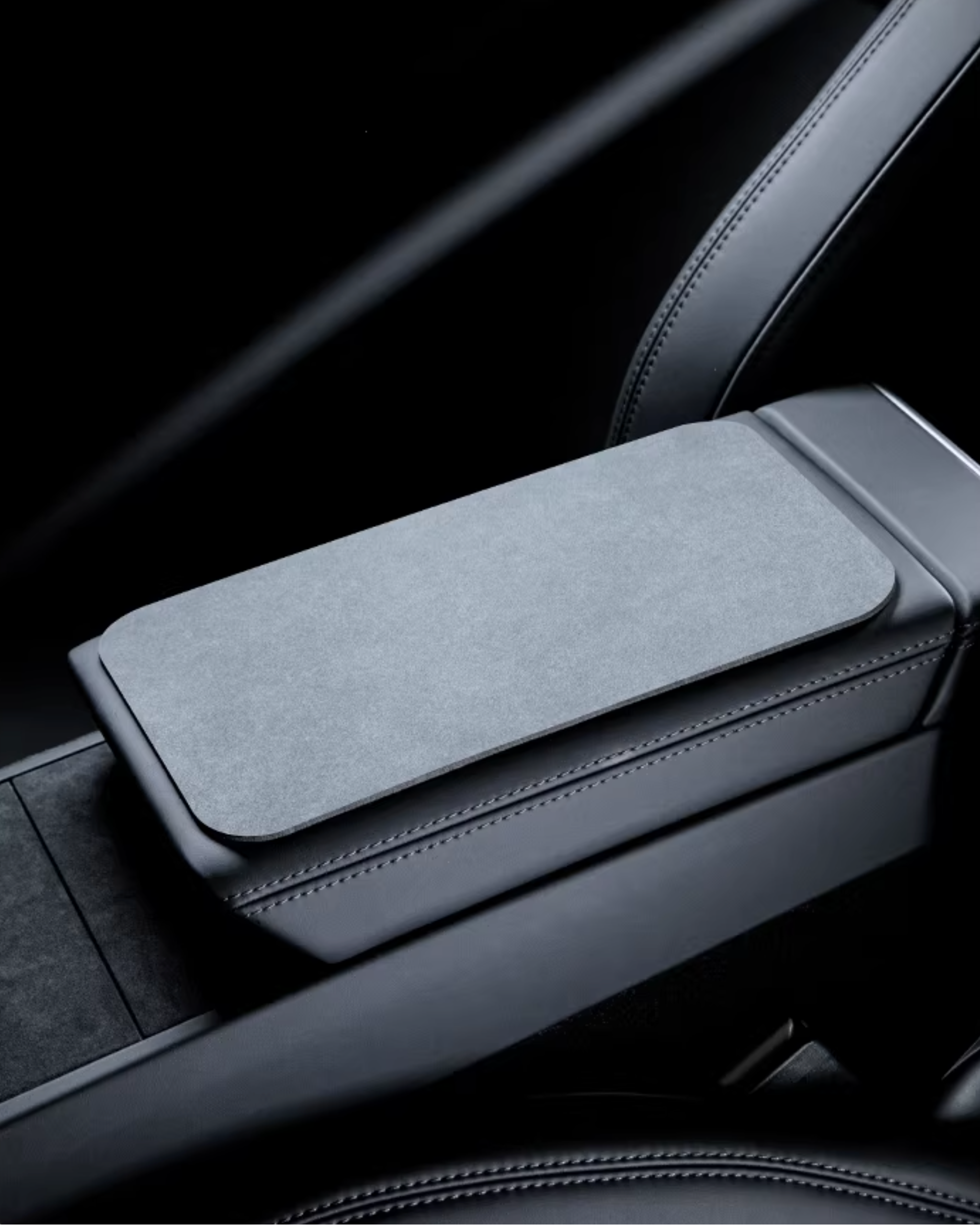 Alcantara® Center Console Armrest Cover for Tesla Model Y / 3