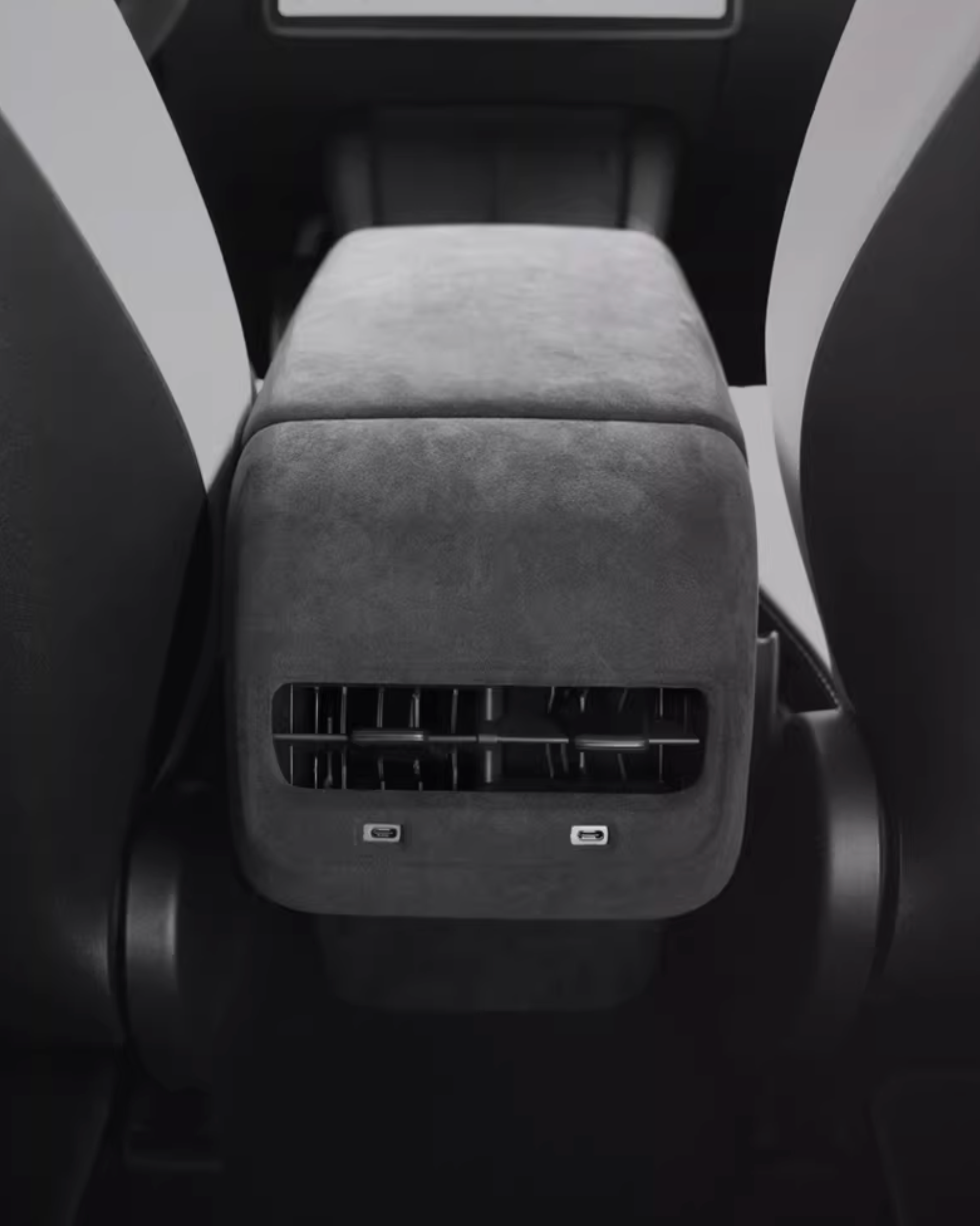 Alcantara® Rear AC Vent Protective Panel for Tesla Y / 3