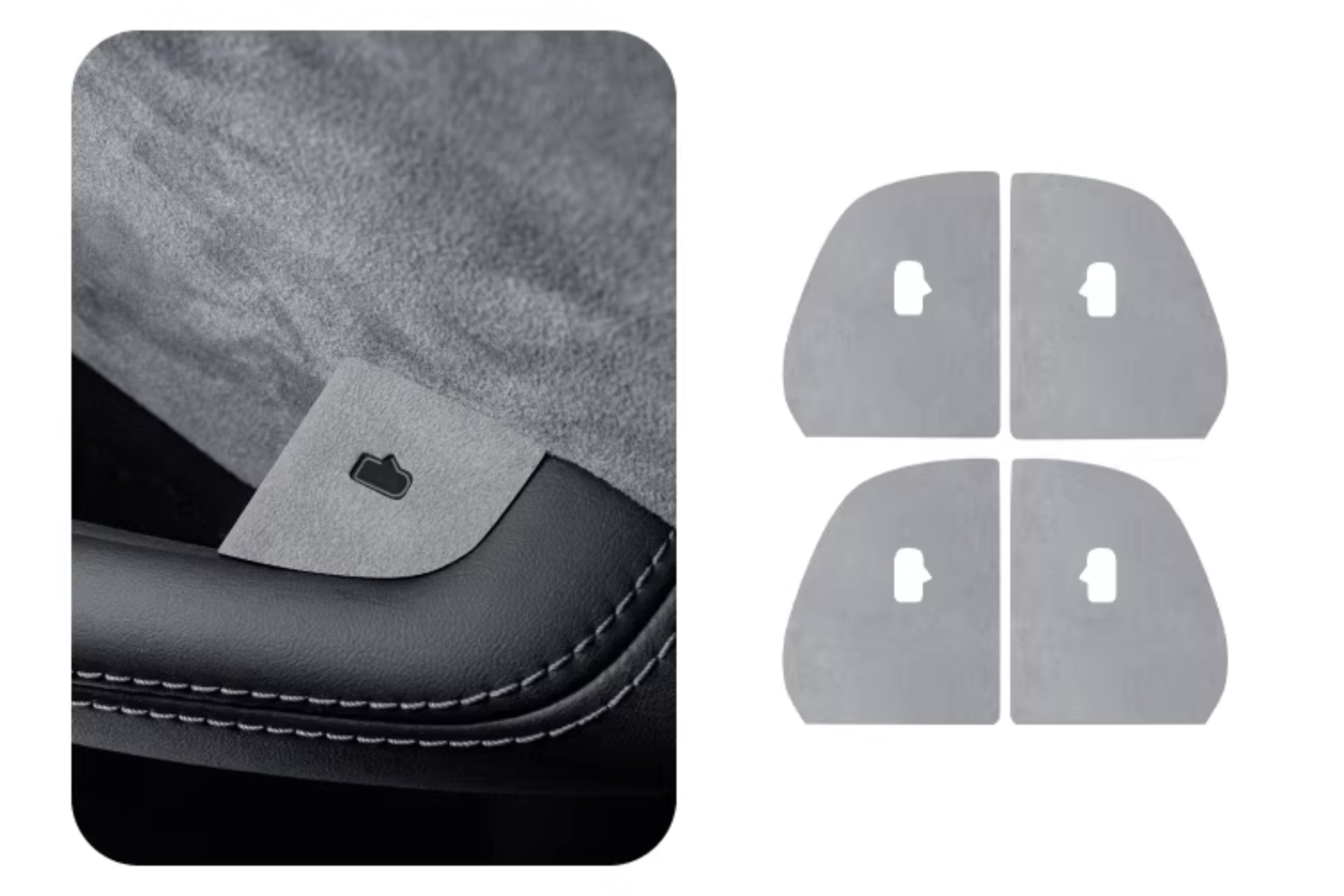 Alcantara® Door Button Trim for Tesla Model Y/ 3