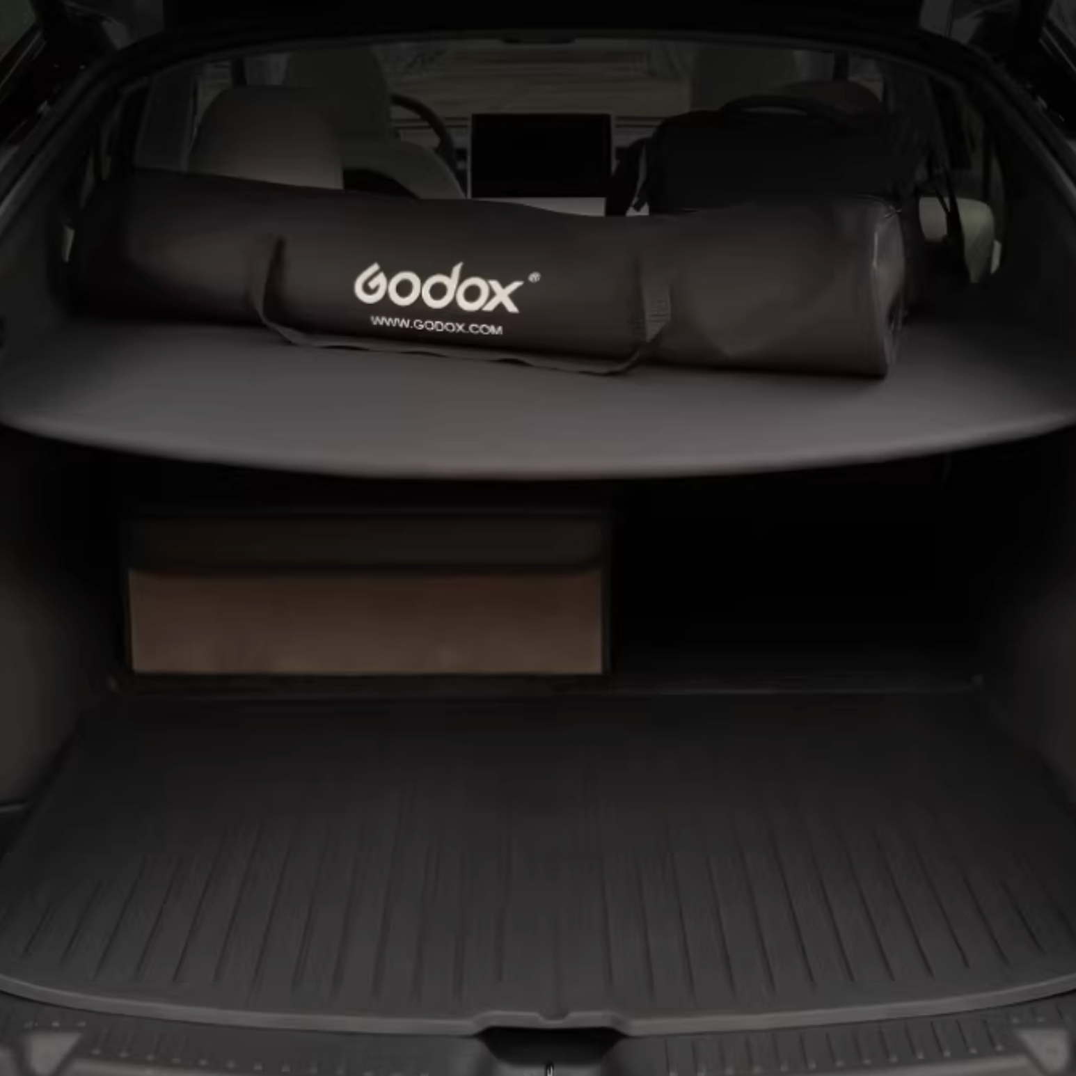 Layered Trunk Storage Shelf & Folding Partition for Tesla Model Y