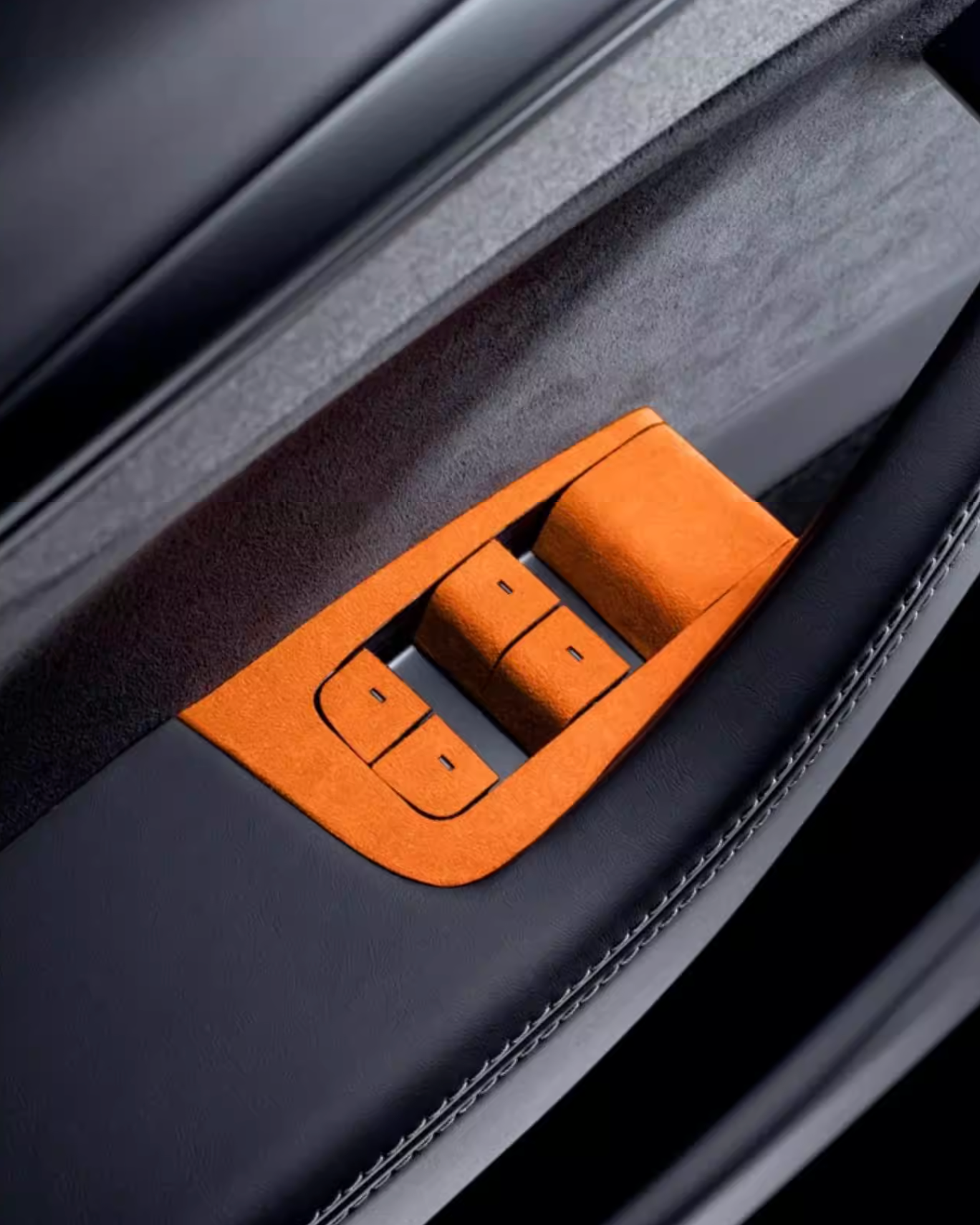 Alcantara® Door Button Trim Kit for Tesla Model Y / 3
