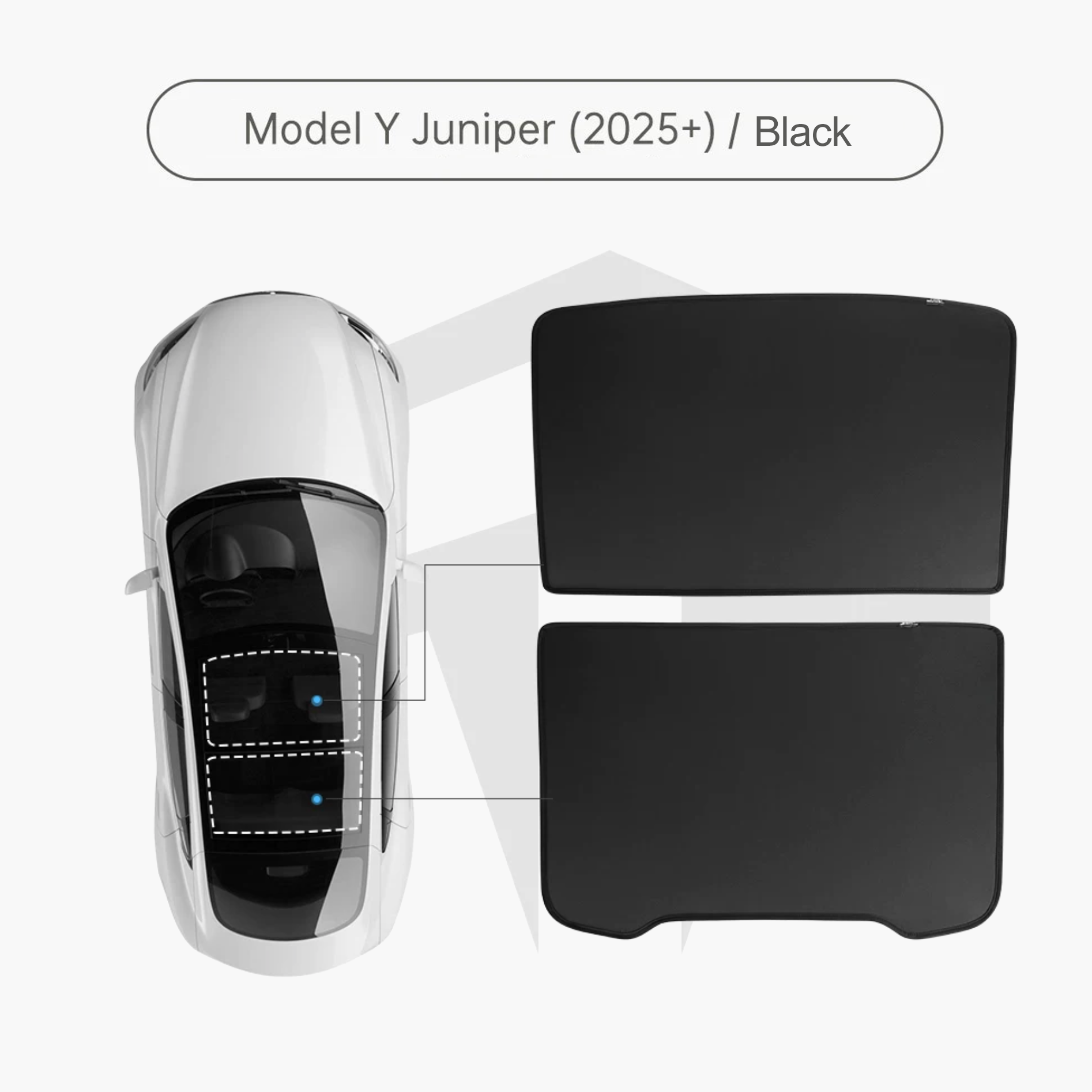 Glacier Glass Roof Sunshade for Tesla Model Y