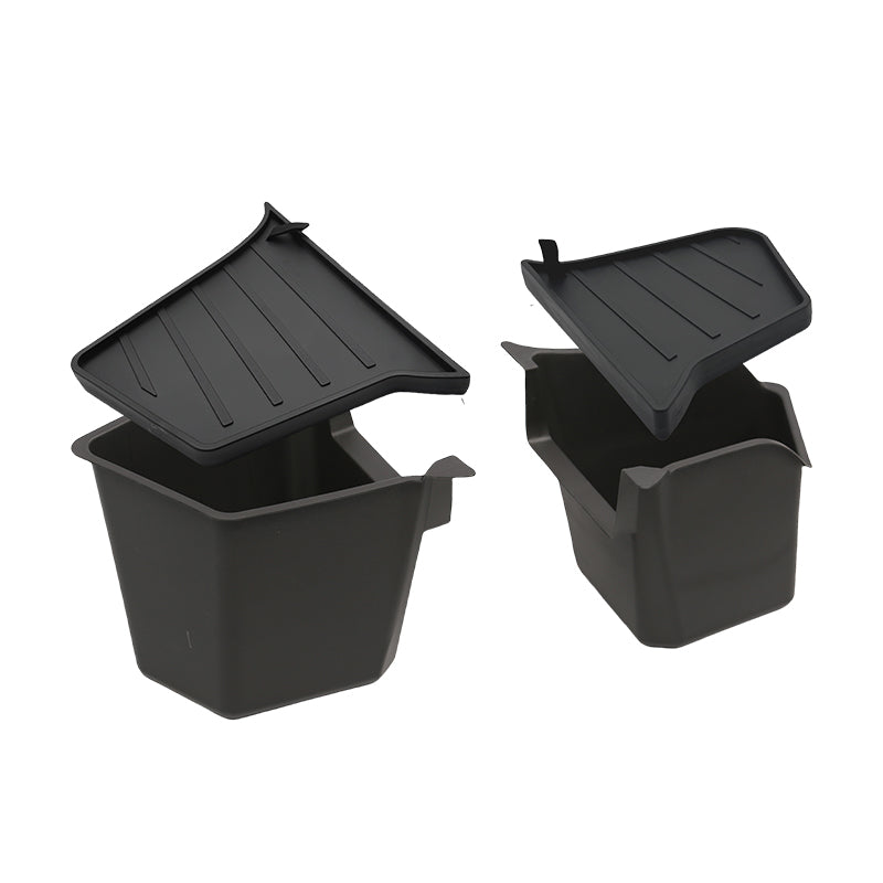 Rear Trunk Side Storage Bins with Lids for Tesla Model Y / 3 (Pair)