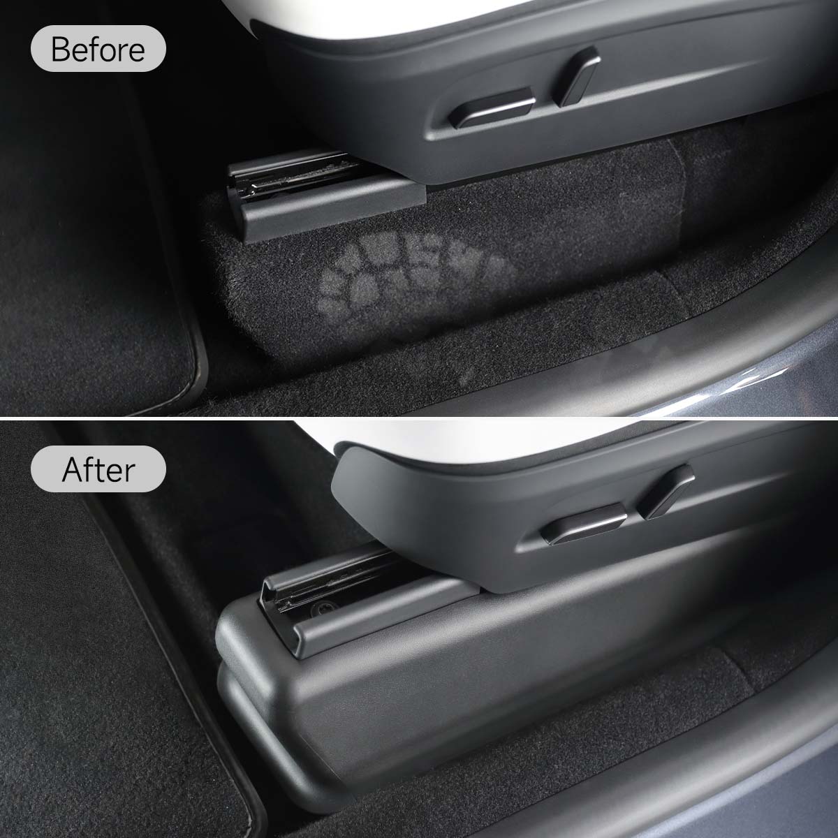 Seat Track Cover for Model Y Juniper 2025-2026 (5 Pics)