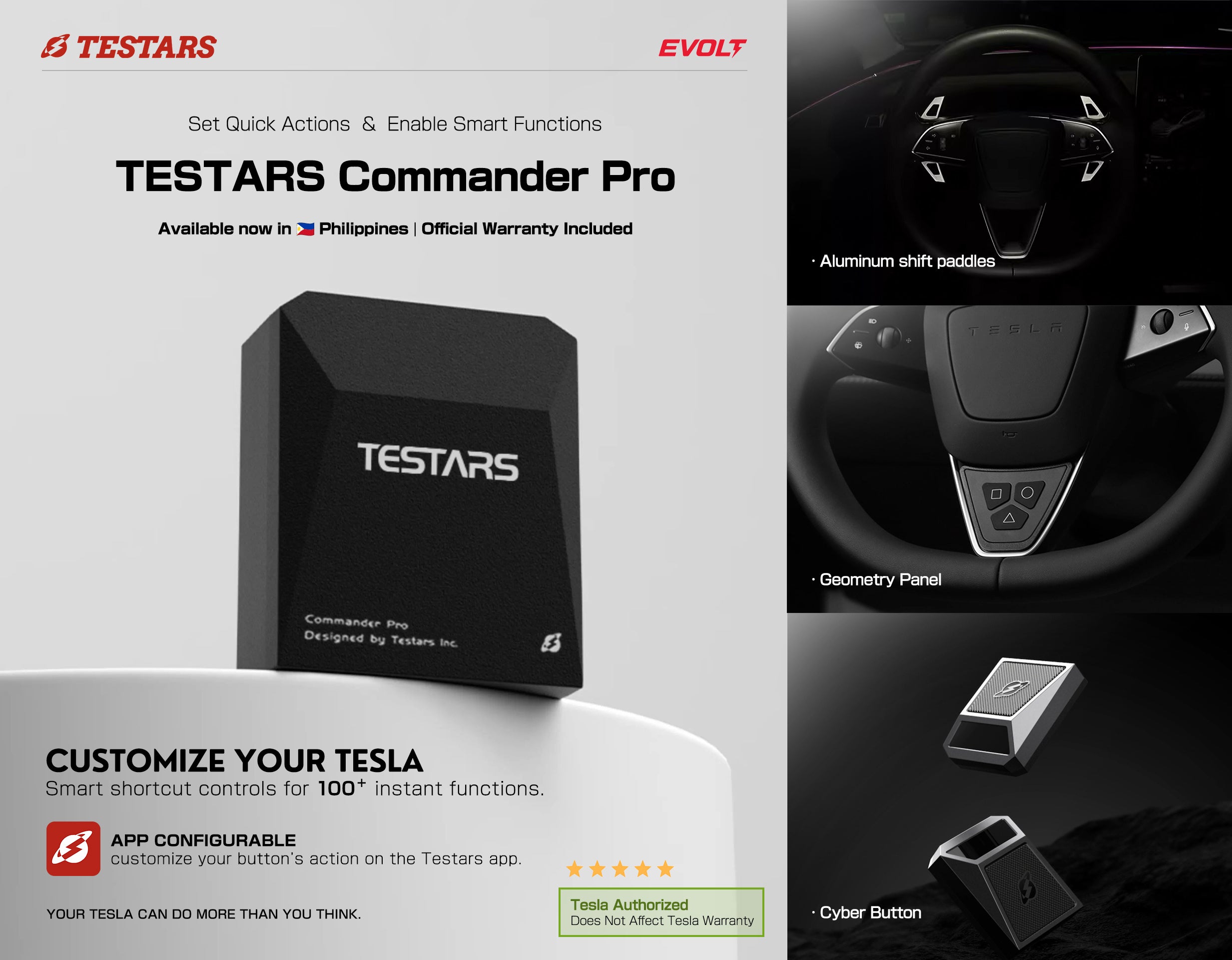 Testars Commander™ > Smart Controller for Tesla