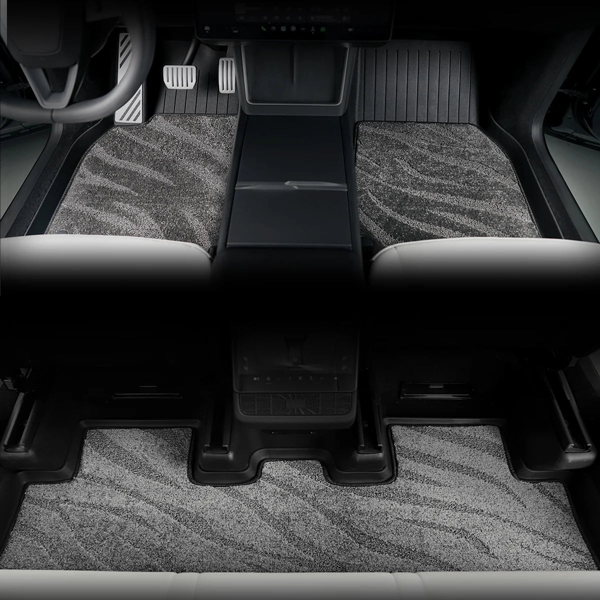 Galaxy Series Dual-Layer All-Weather Floor Liners - Floor Mats For Tesla Model Y