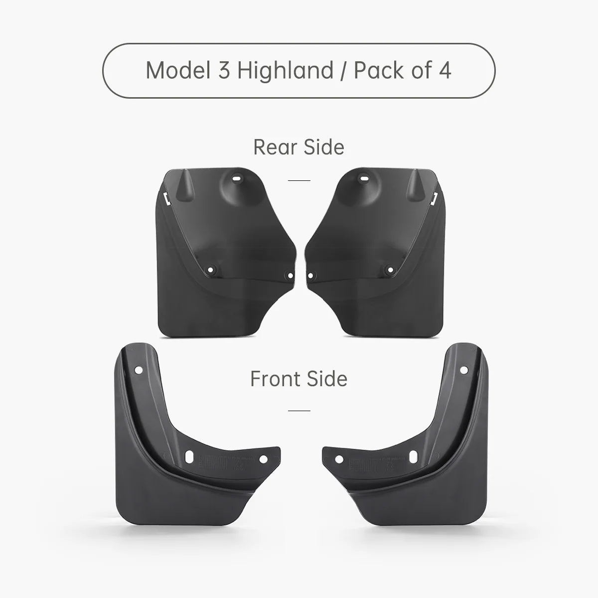 Mud Flaps Splash Guards for Tesla Model 3