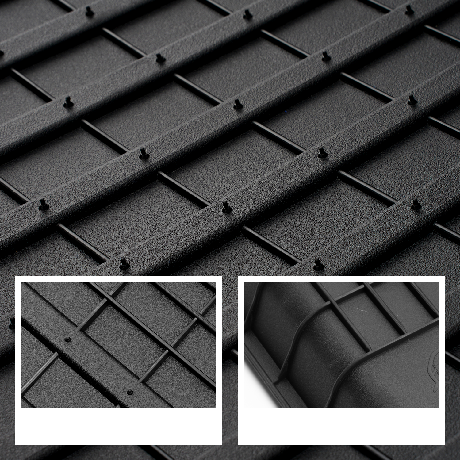 Floor Mats with Nylon Carpet Compatible with Tesla Model Y Juniper | All-Weather Protection - Full Set