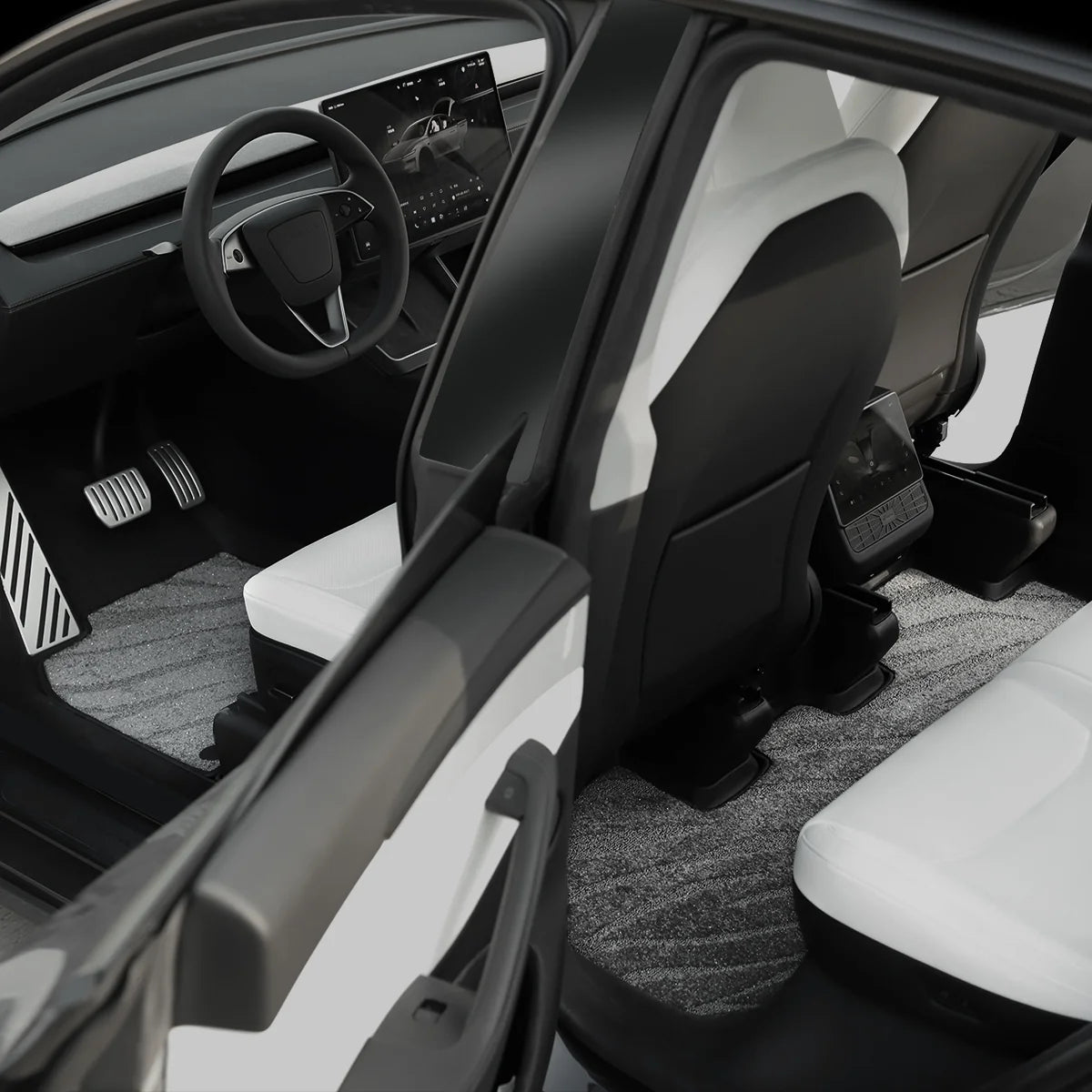 Galaxy Series Dual-Layer All-Weather Floor Liners - Floor Mats For Tesla Model Y