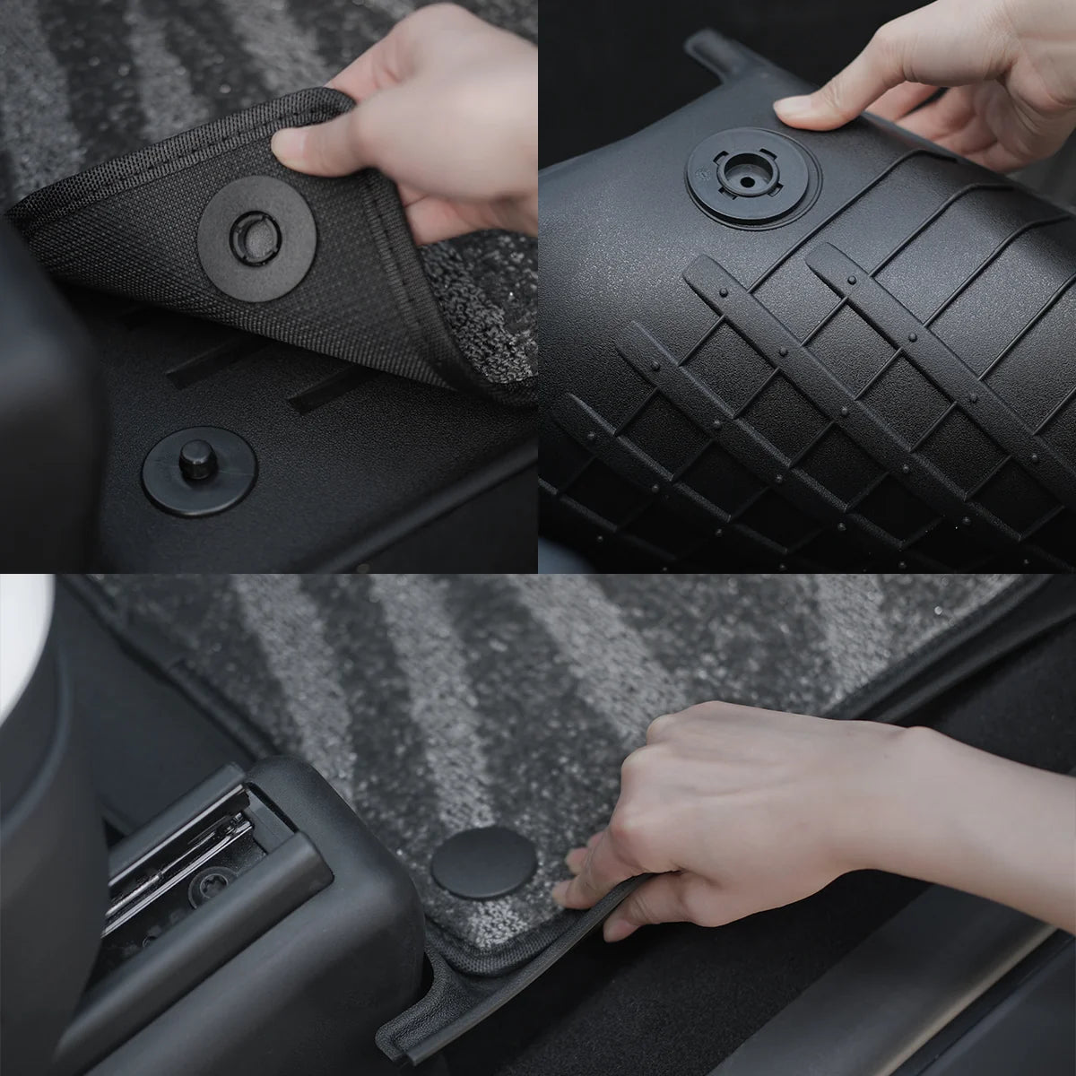 Galaxy Series Dual-Layer All-Weather Floor Liners - Floor Mats For Tesla Model Y