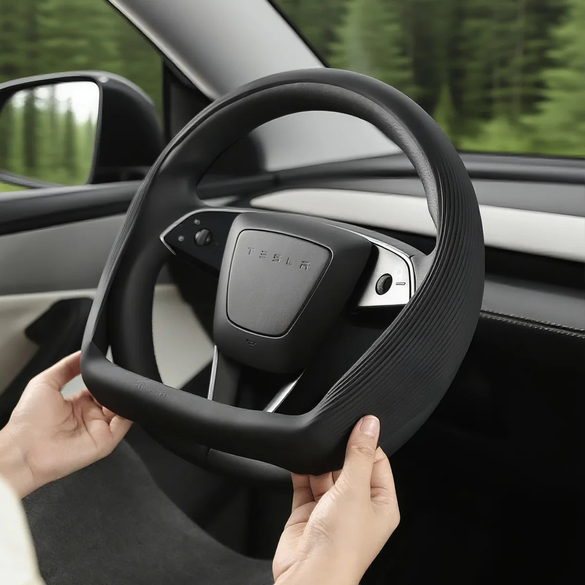 Silicone Steering Wheel Cover for Model 3 Highland / Model Y Juniper