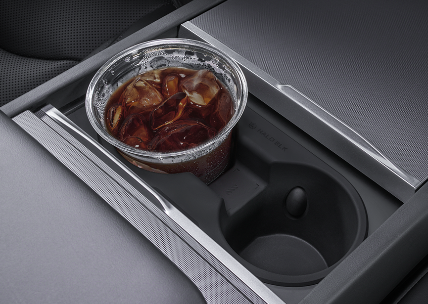 HALOBLK Center Console Cup Holder For Tesla Model 3 / Y / YL