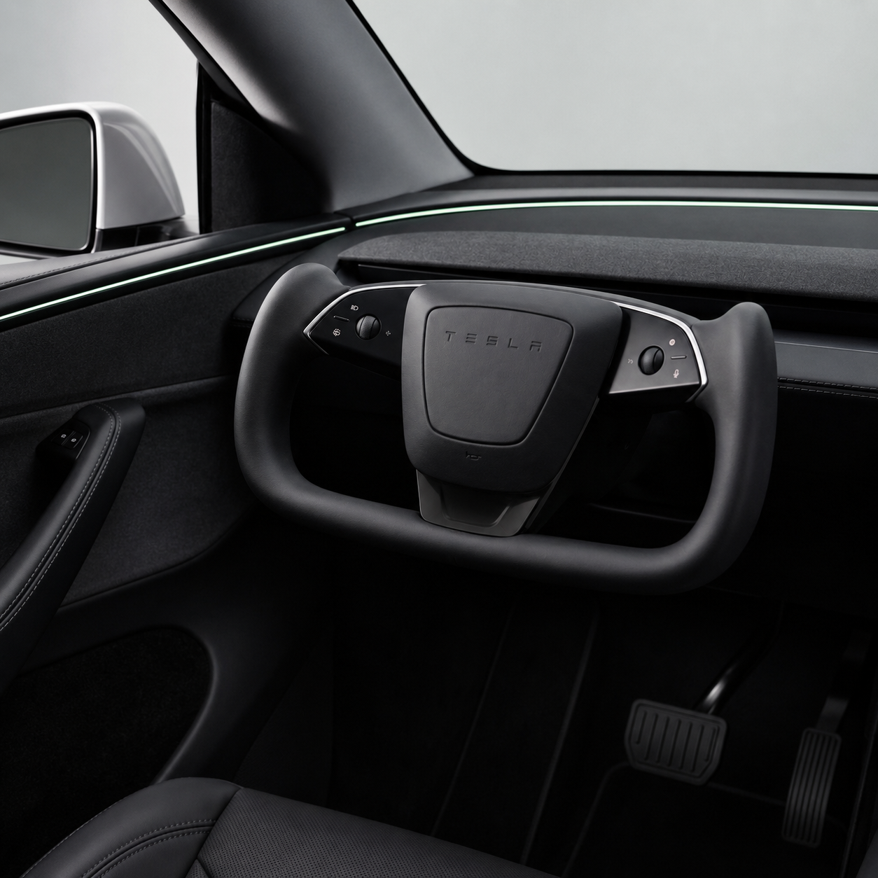 2026 Upgraded|Yoke Style Steering Wheel for Tesla Model Y / YL