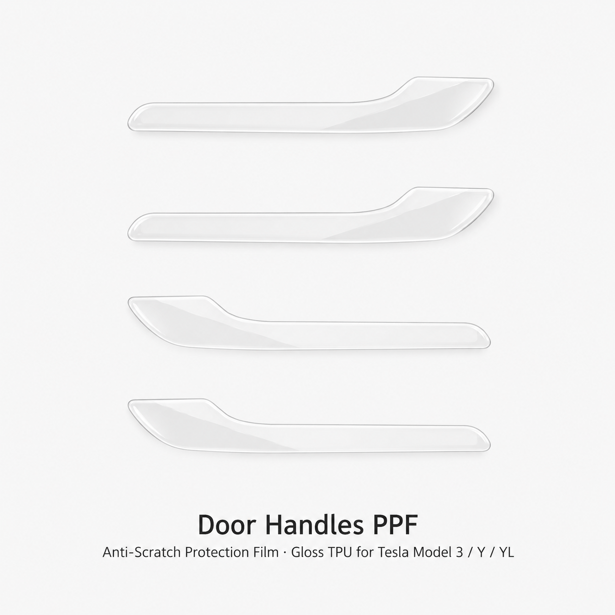 Door Handles PPF | Anti-Scratch Protection Film - Gloss TPU for Tesla Model 3 / Y / YL
