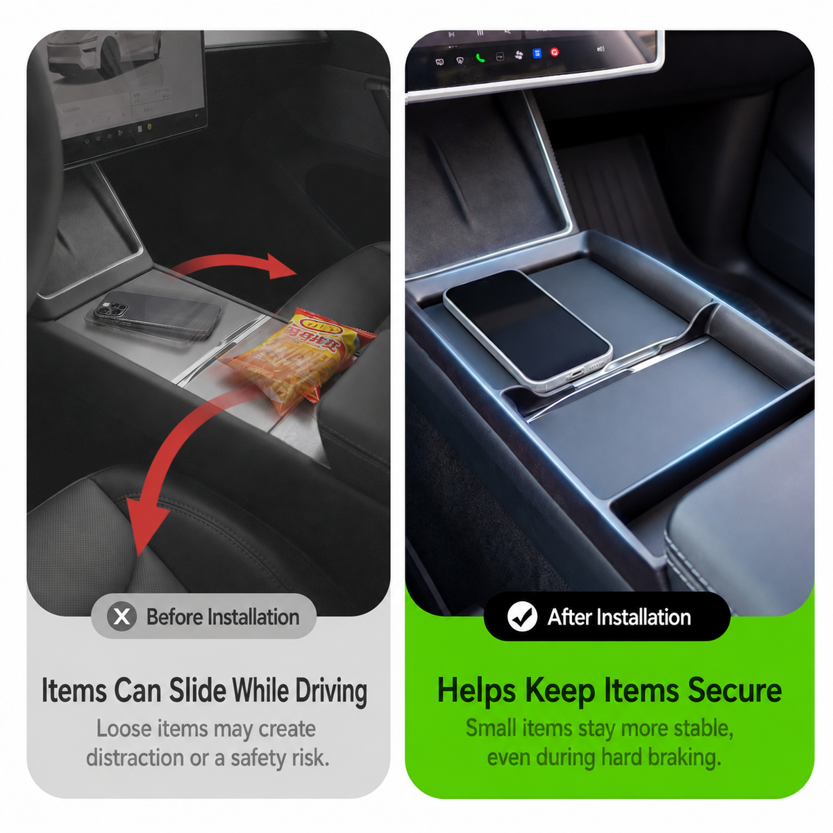 Center Console Tray 2.0 for Tesla Model 3 / Y / YL