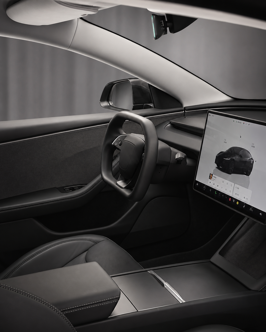 Cyber Style Steering Wheel for Tesla Model 3 / Y / YL