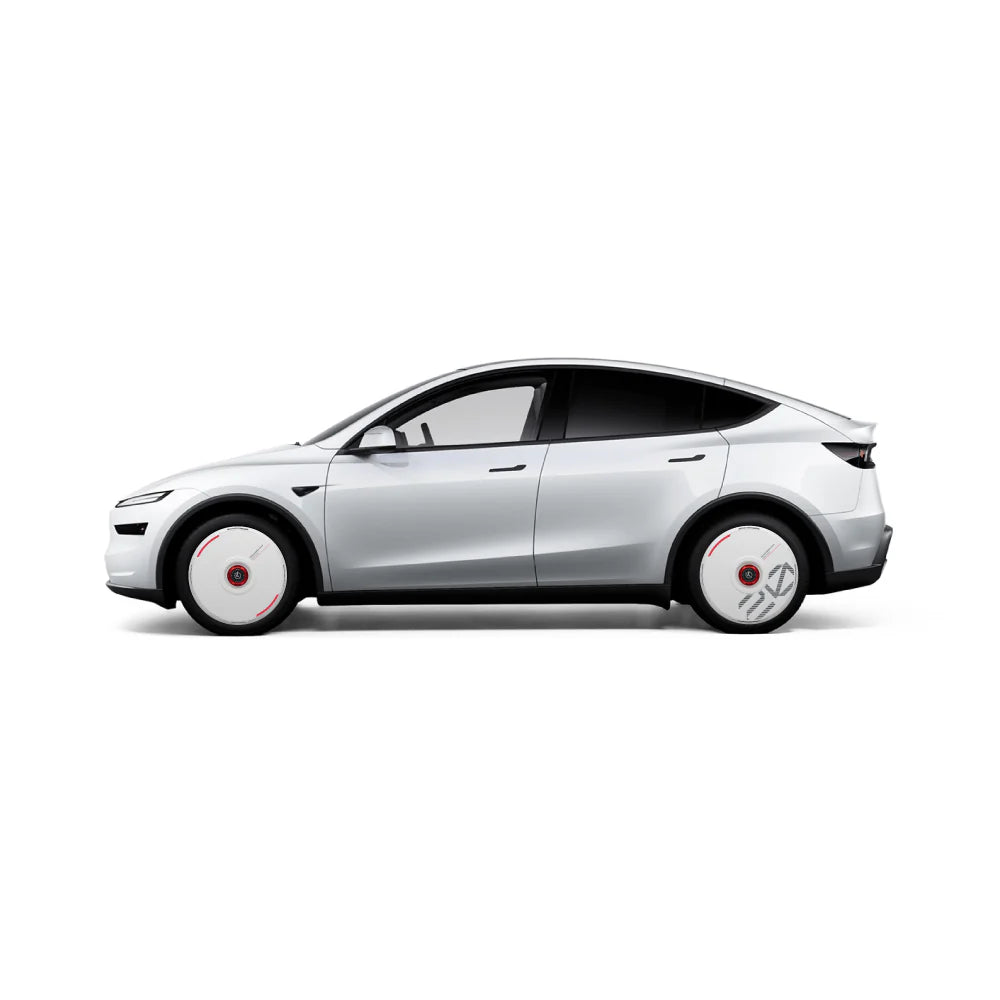 HALODISC 2 - Custom Numbers - White | Wheel Covers for Tesla