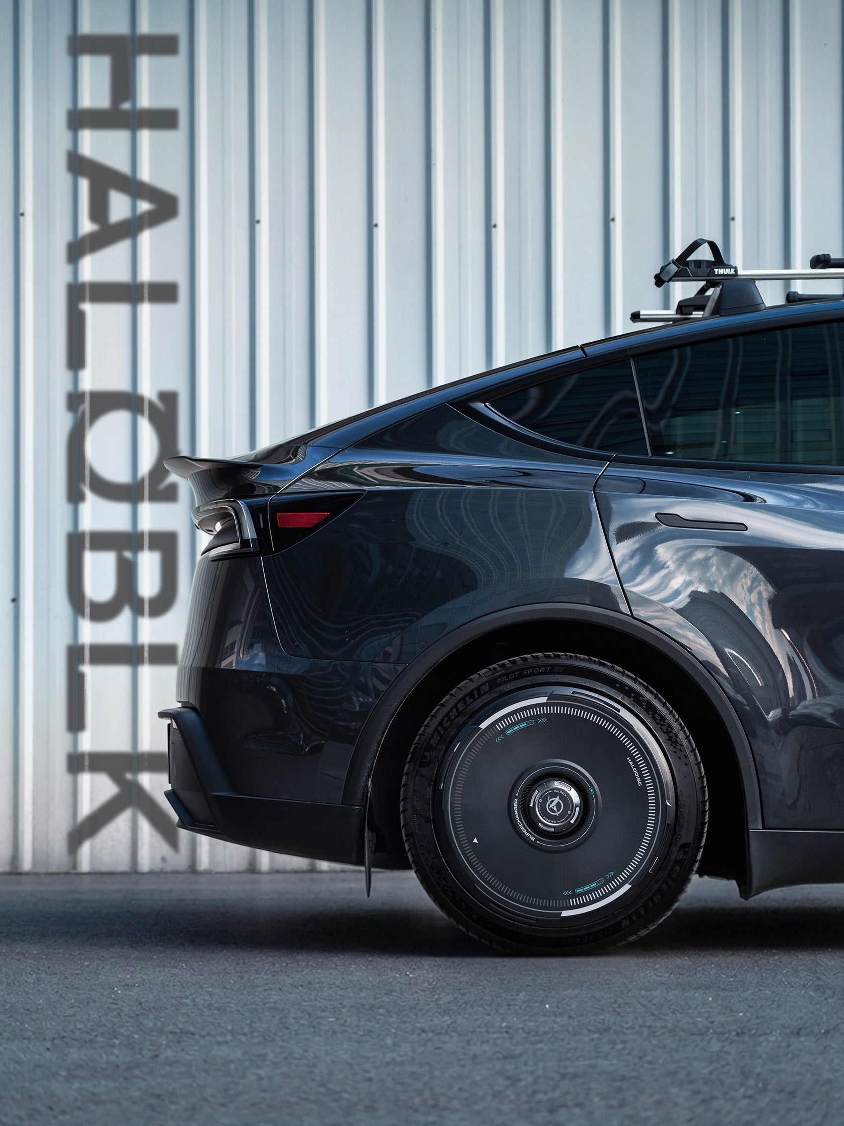 HALODISC 2 - SuperChager Black | Wheel Covers for Tesla