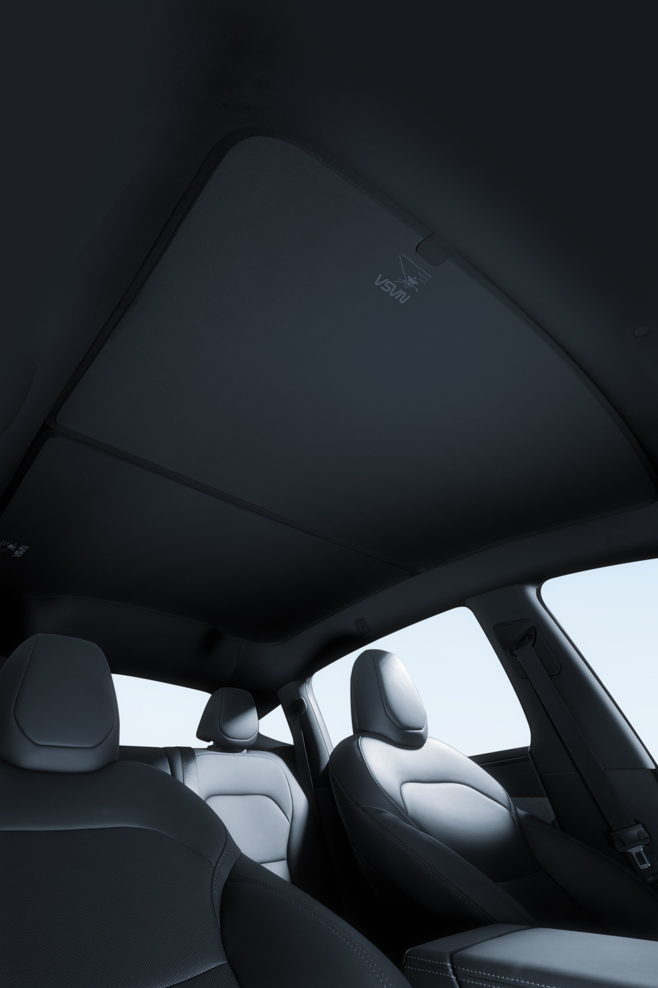 Haloblk Roof Sunshade for Tesla Model 3 / Y / YL (Magnetic Clip-On Design)