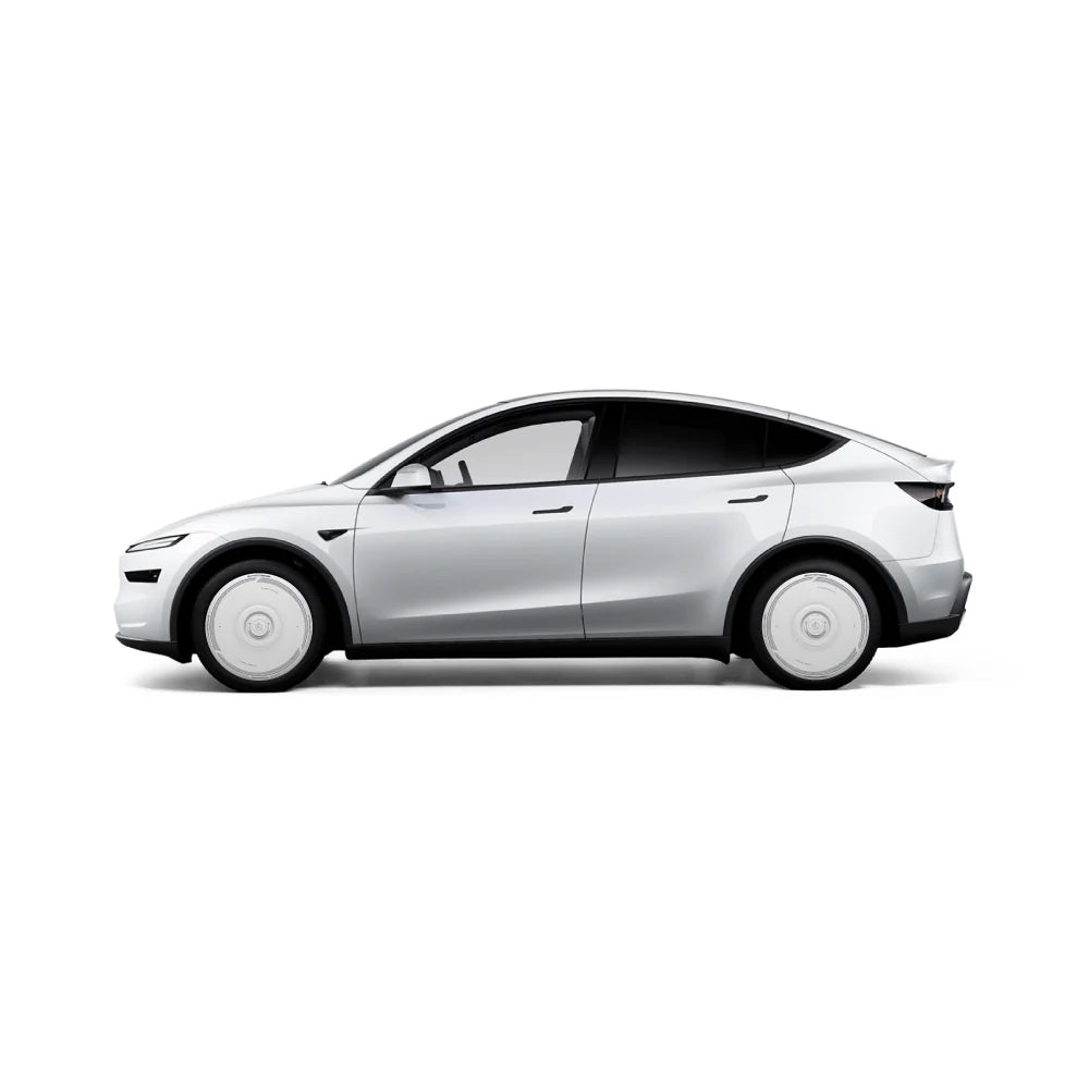 HALODISC 2 - CyberTrack White | Wheel Covers for Tesla