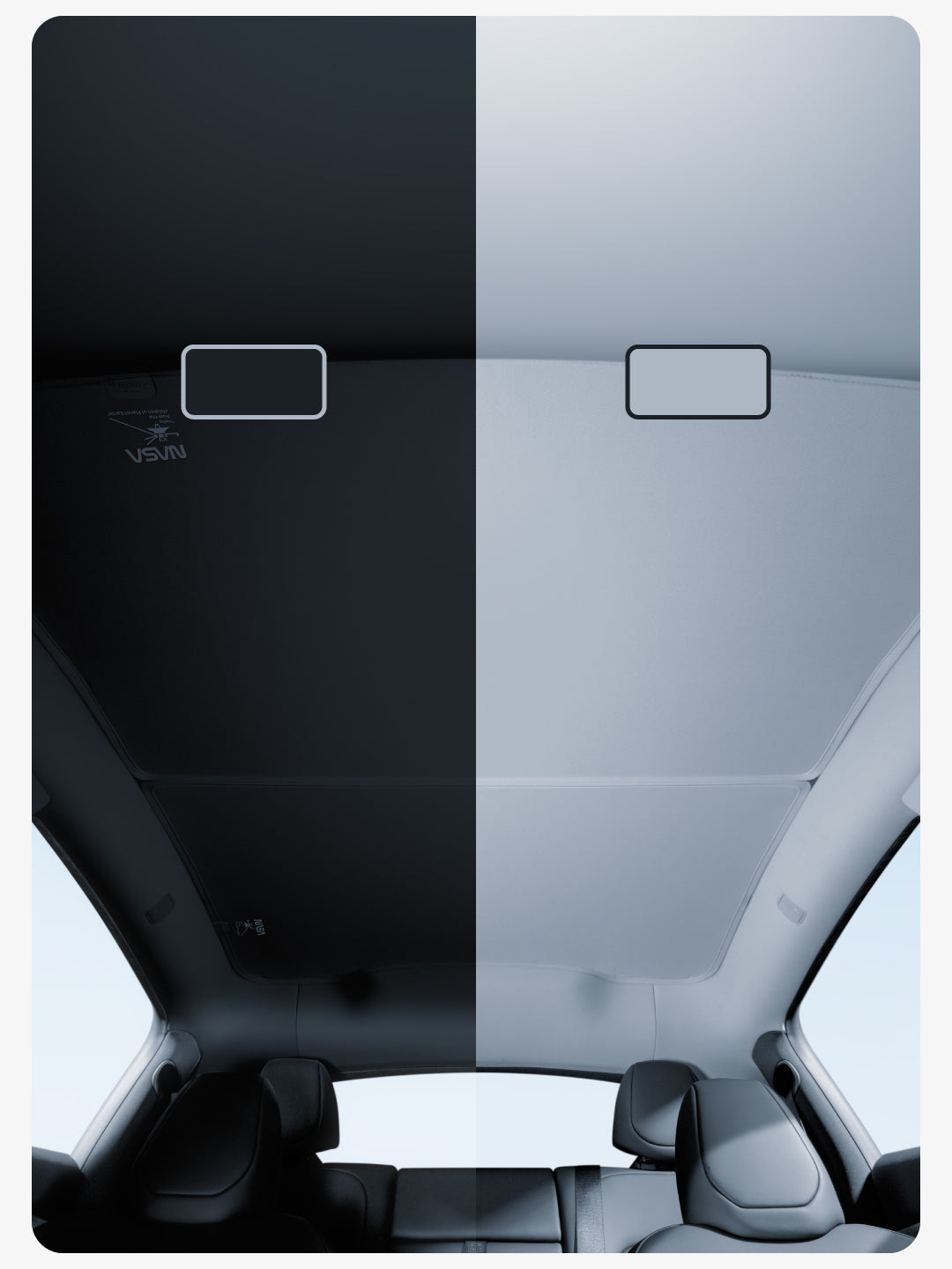Haloblk Roof Sunshade for Tesla Model Y / YL (Magnetic Clip-On Design)