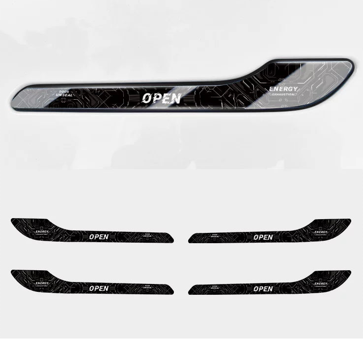 Ultra-Thin Metallic Door Handle Protective Trim for Tesla Model 3 / Y / YL