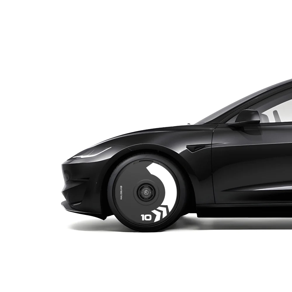 HALODISC 2 - ARROW Black | Wheel Covers for Tesla