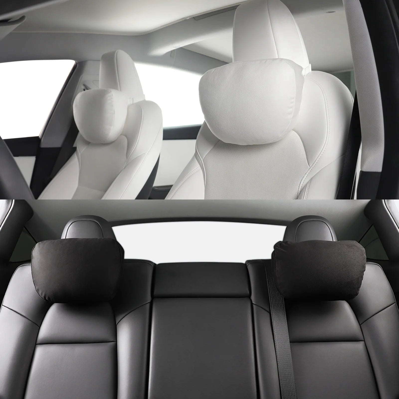 EVOLT Signature Edition | Soft Faux Suede Headrest Neck Pillow for Tesla | DuPont™ Sorona® Bio Fiber Fill