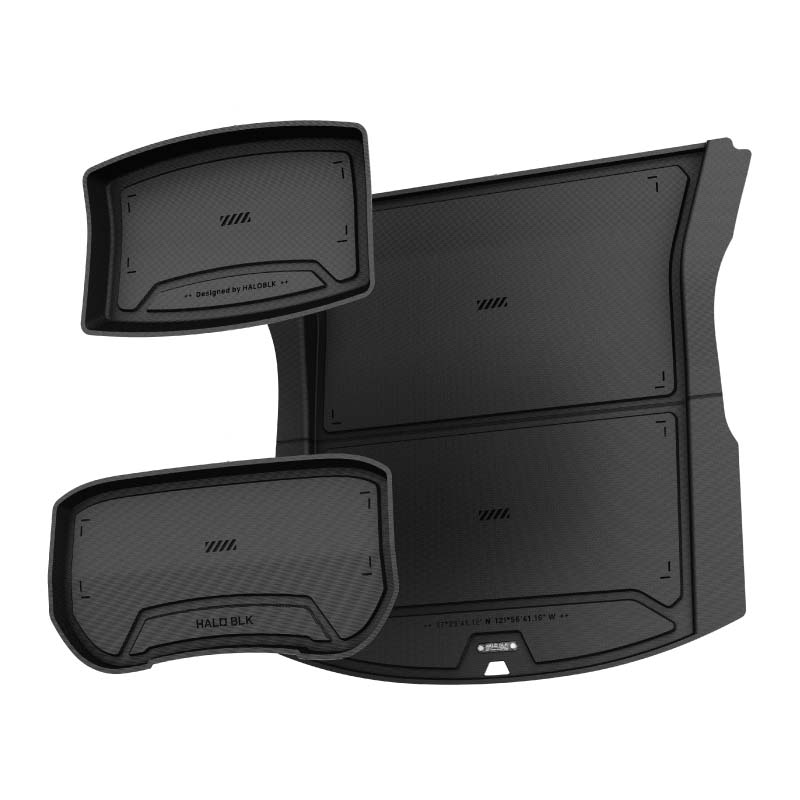 HALOBLK Frunk & Trunk Mats for Tesla Model 3 Highland