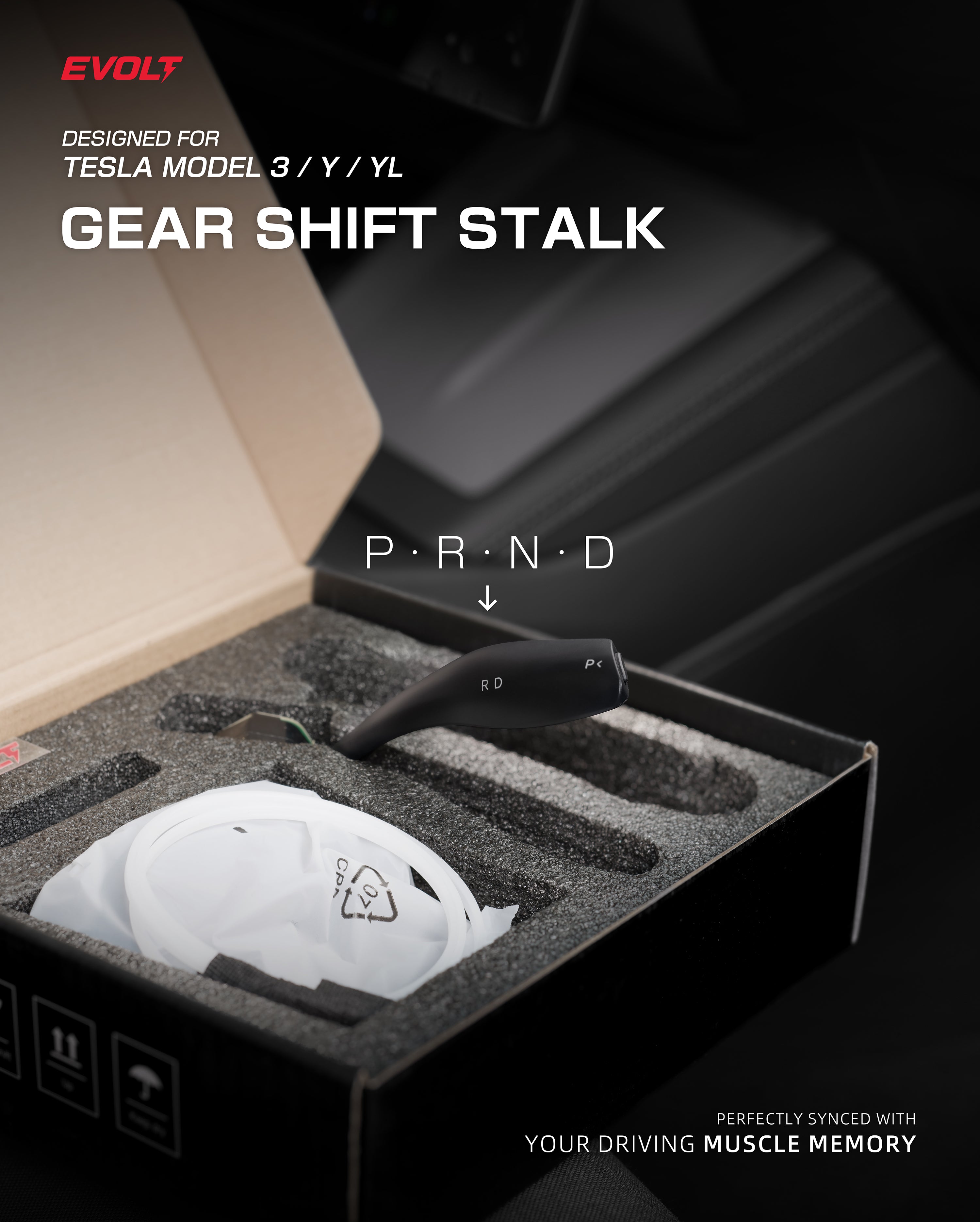 Gear Shift Stalk Kit for Tesla Model Y / YL / 3