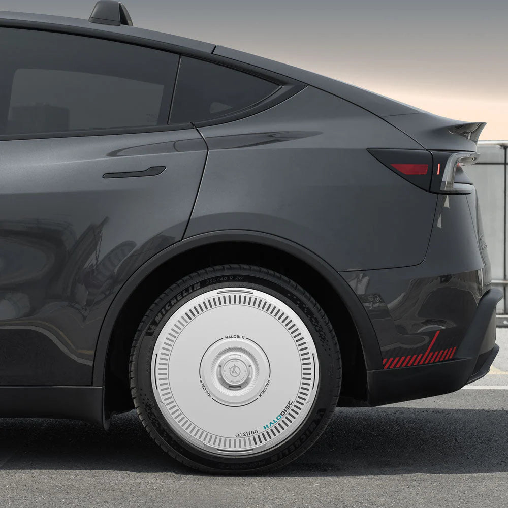 HALODISC 2 - CHARGING White | Wheel Covers for Tesla