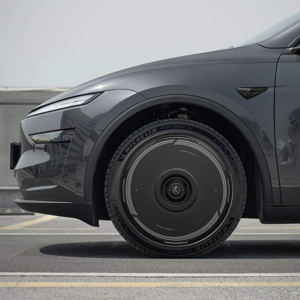 HALODISC 2 - CyberTrack Black | Wheel Covers for Tesla