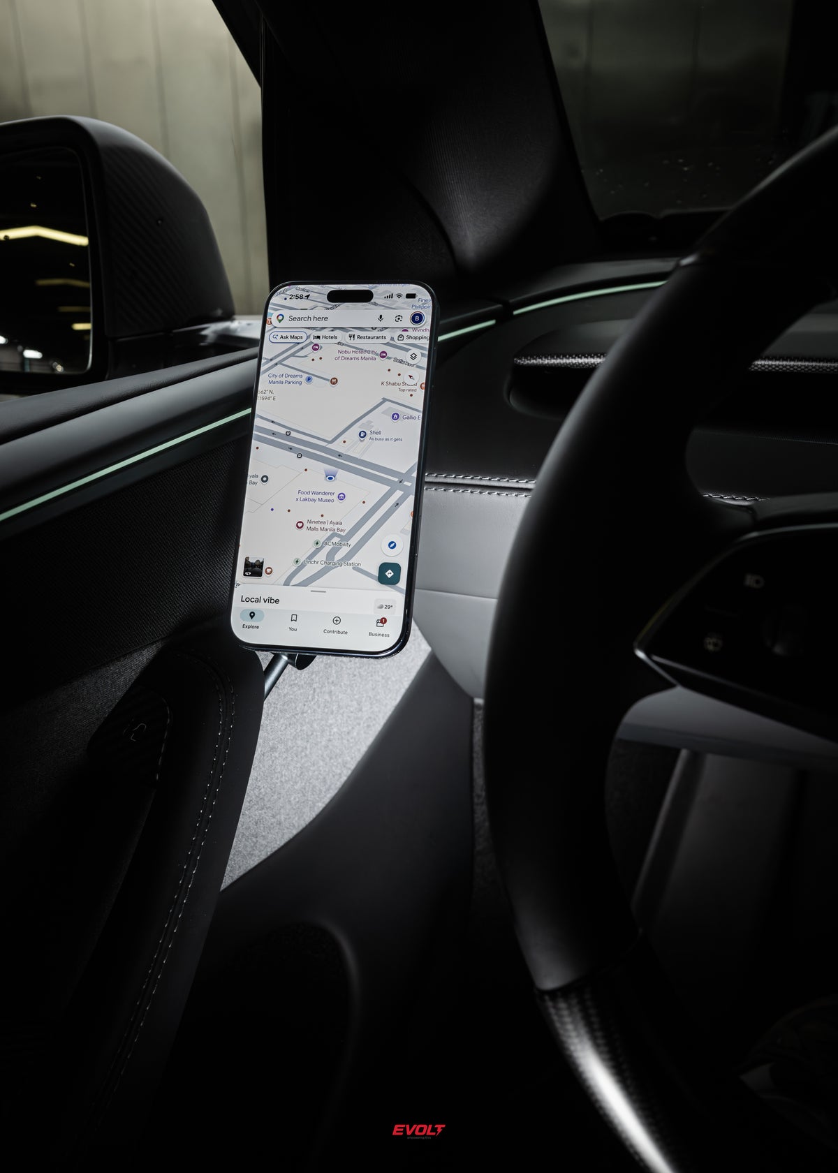 Tita Door-Side Magnetic Phone Holder for Tesla Model 3 / Y / YL