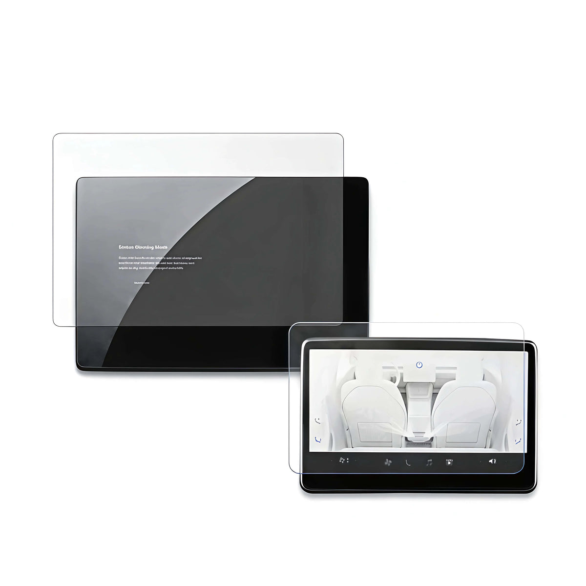 Tempered Glass Screen Protector (Front + Rear) For Tesla Model 3 / Y / YL