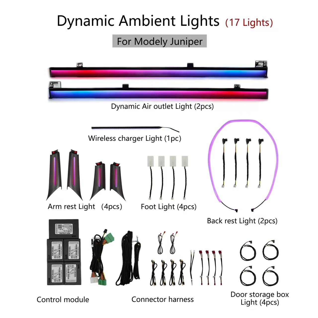 Next Gen | Dynamic Ambient Lighting for Tesla Model 3 / Y
