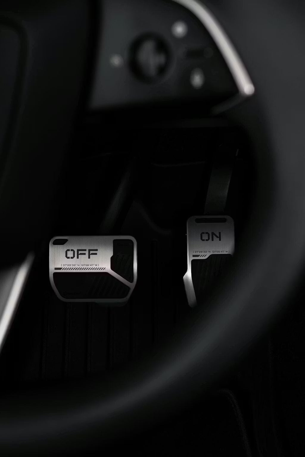 Alloy Pedal Covers for Tesla｜Toy Switch