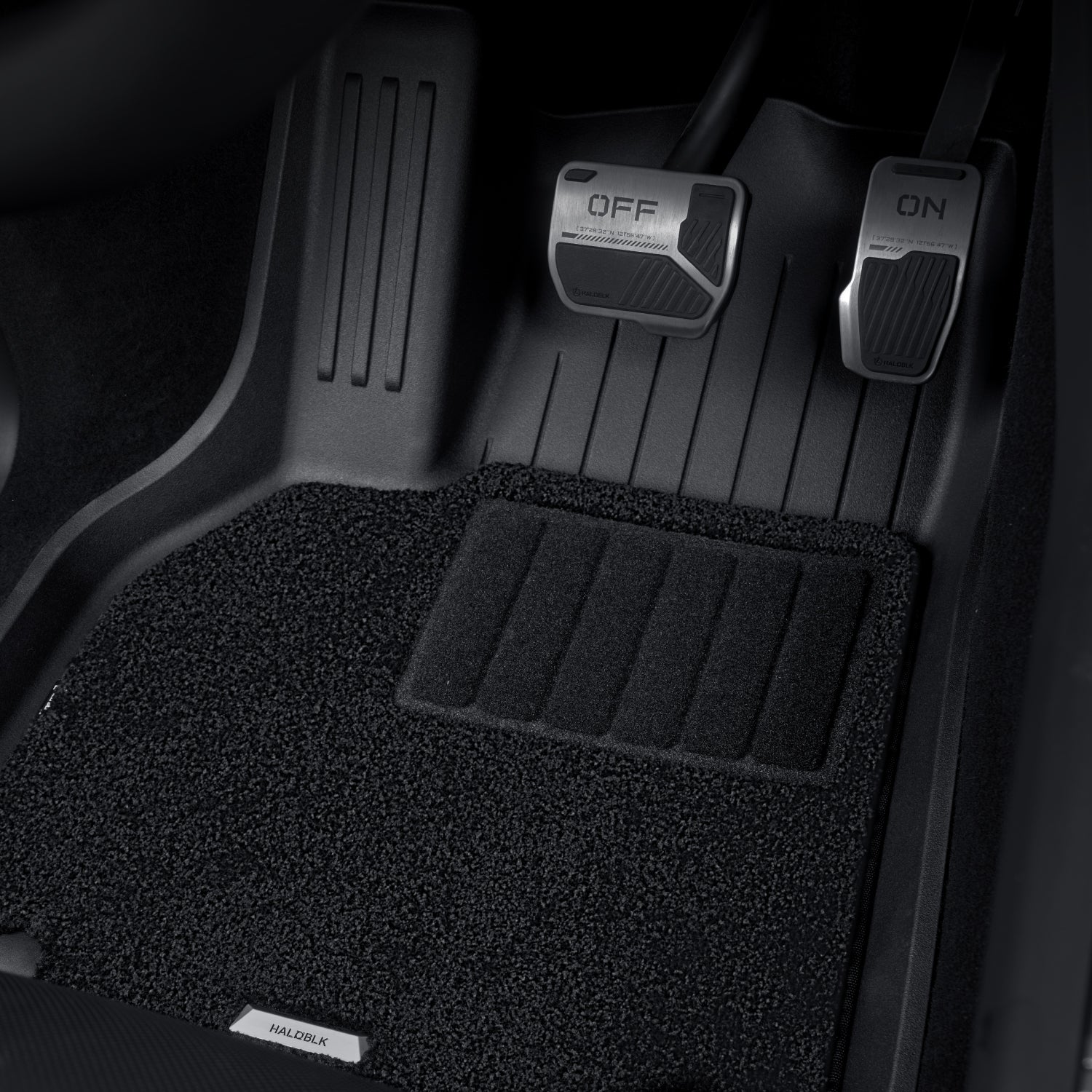 Floor Mats with Nylon Carpet for Tesla Model YL | All-Weather Protection Full Set