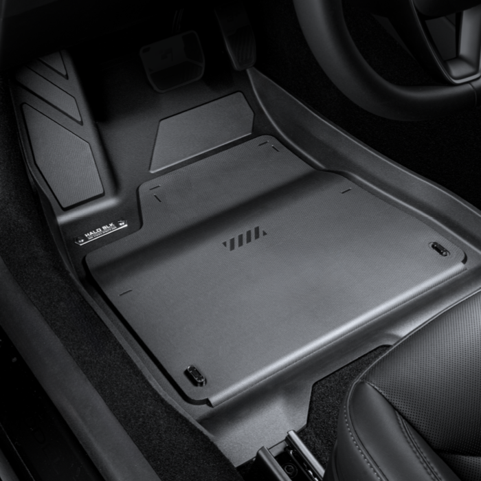 Floor Mats with Nylon Carpet Compatible with Tesla Model 3 Highland | All-Weather Protection - Full Set