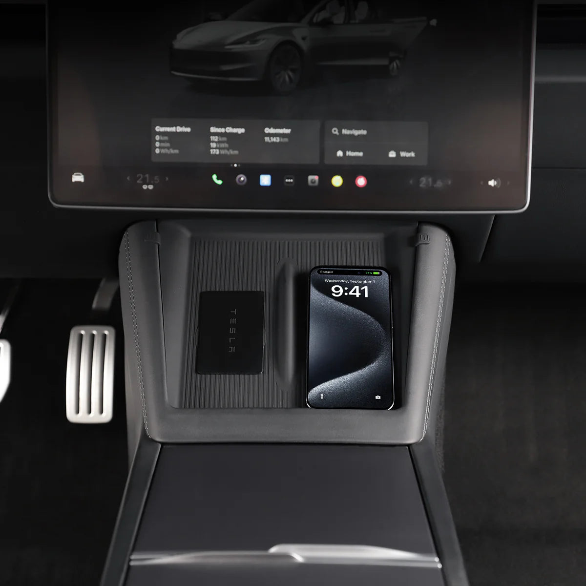 Center Console Wireless Charger Pad for Model 3 Highland