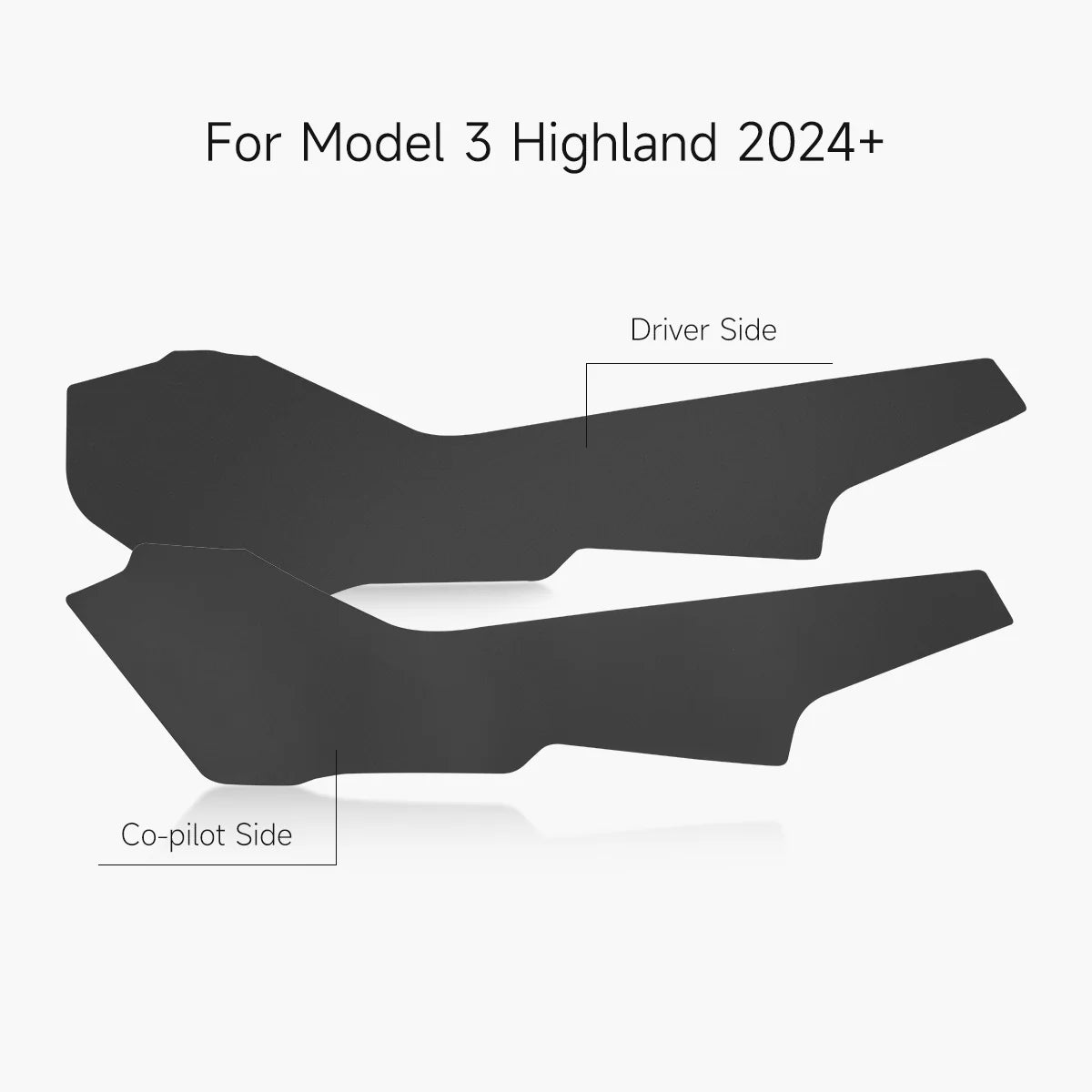 Center Console Side Panel Anti-Kick Pad For Tesla