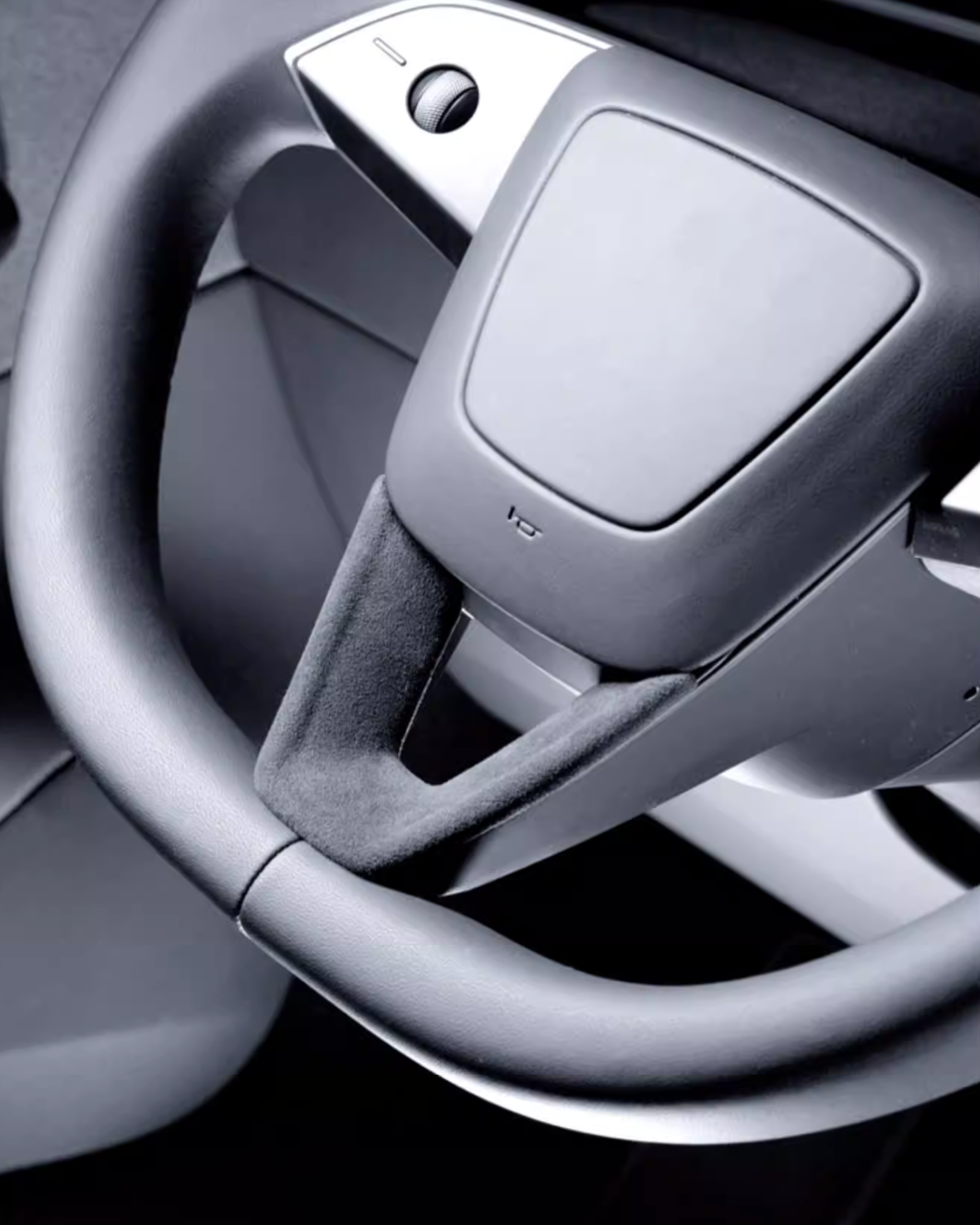 Alcantara® Steering Wheel Trim for Tesla Model Y / 3