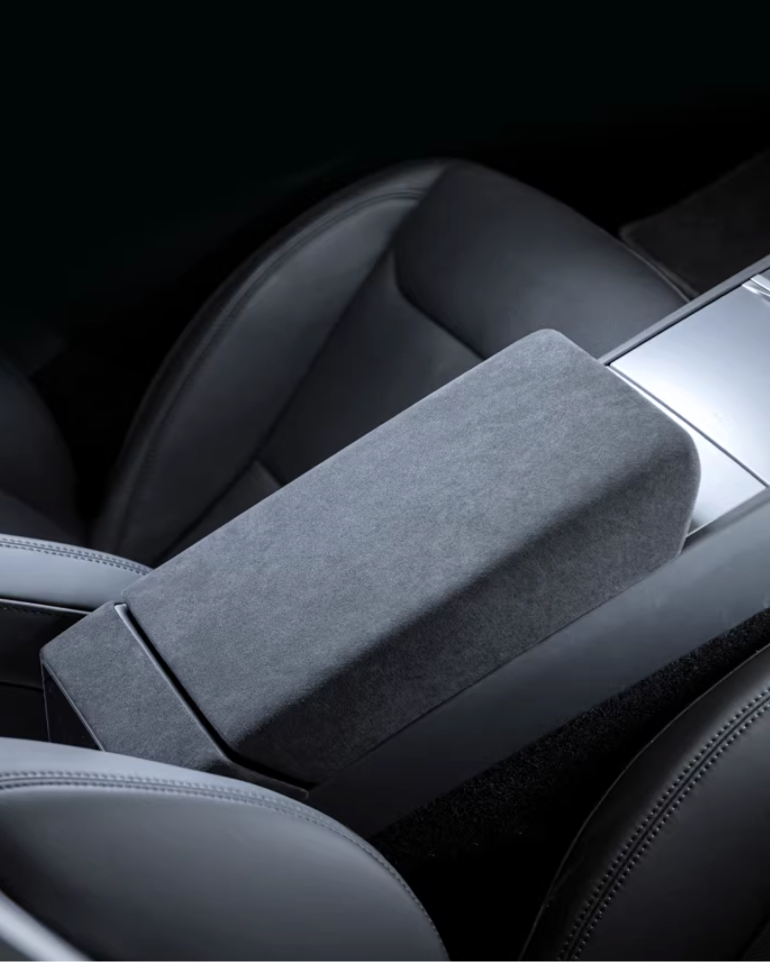 Alcantara® Center Console Armrest Cover for Tesla Model Y/ 3