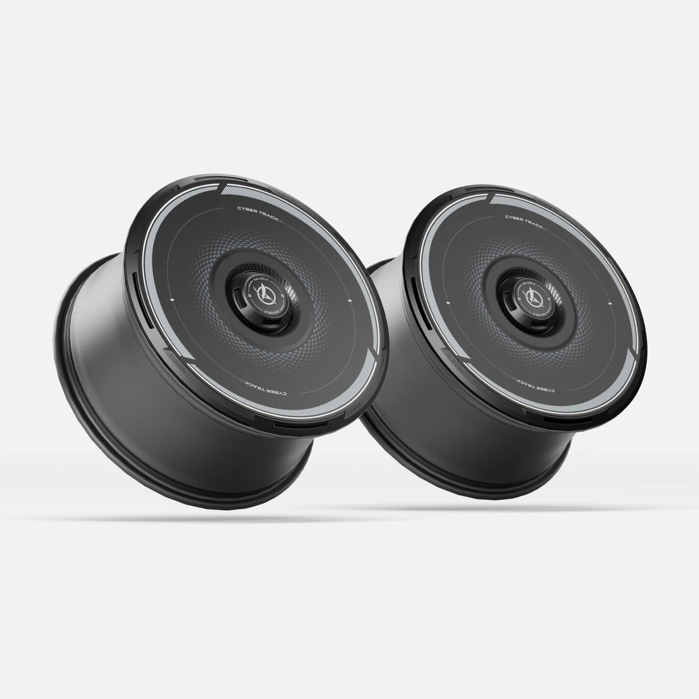HALODISC 2 - CyberTrack Black | Wheel Covers for Tesla