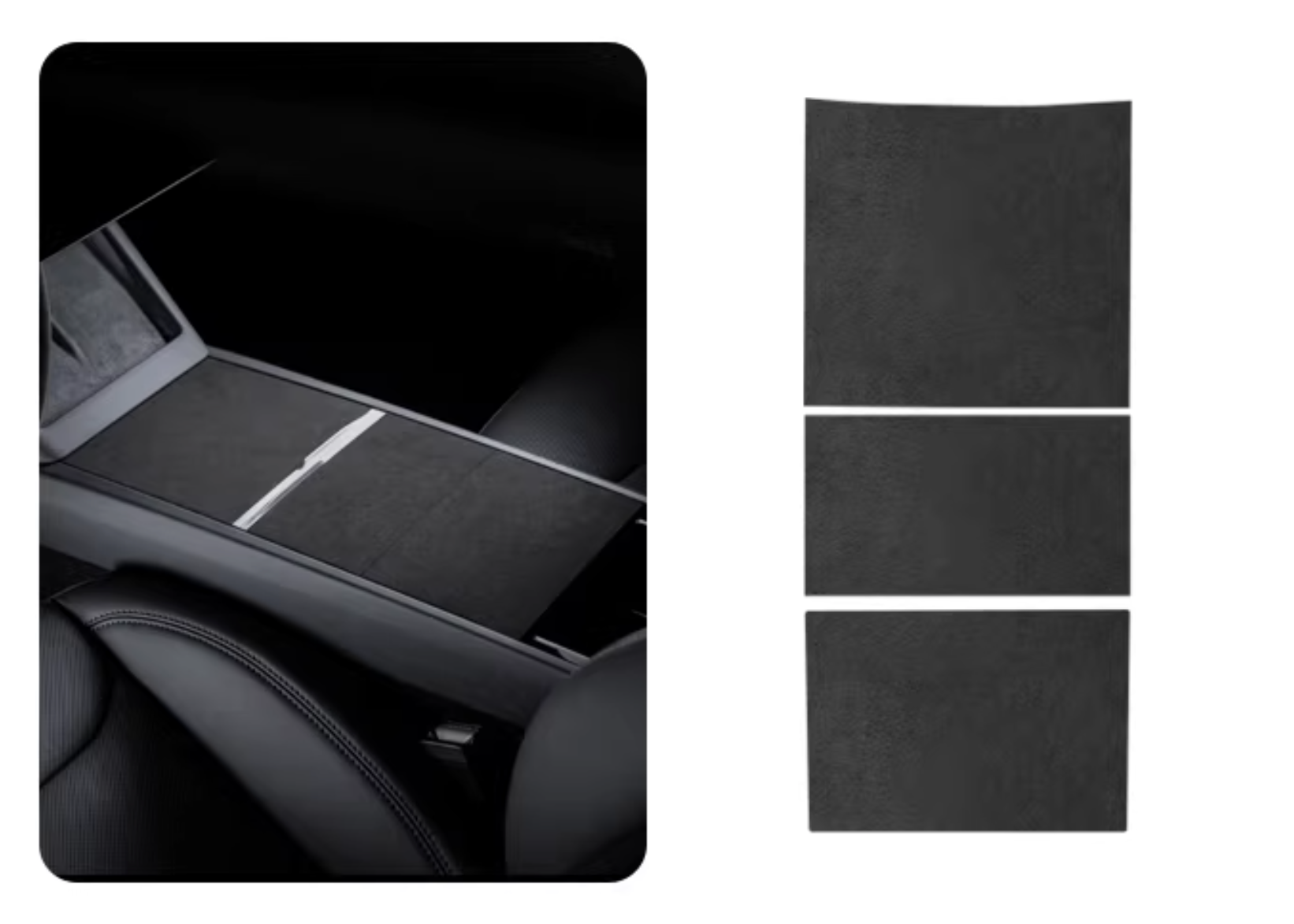 Alcantara® Center Console Wrap for Tesla Model Y / 3