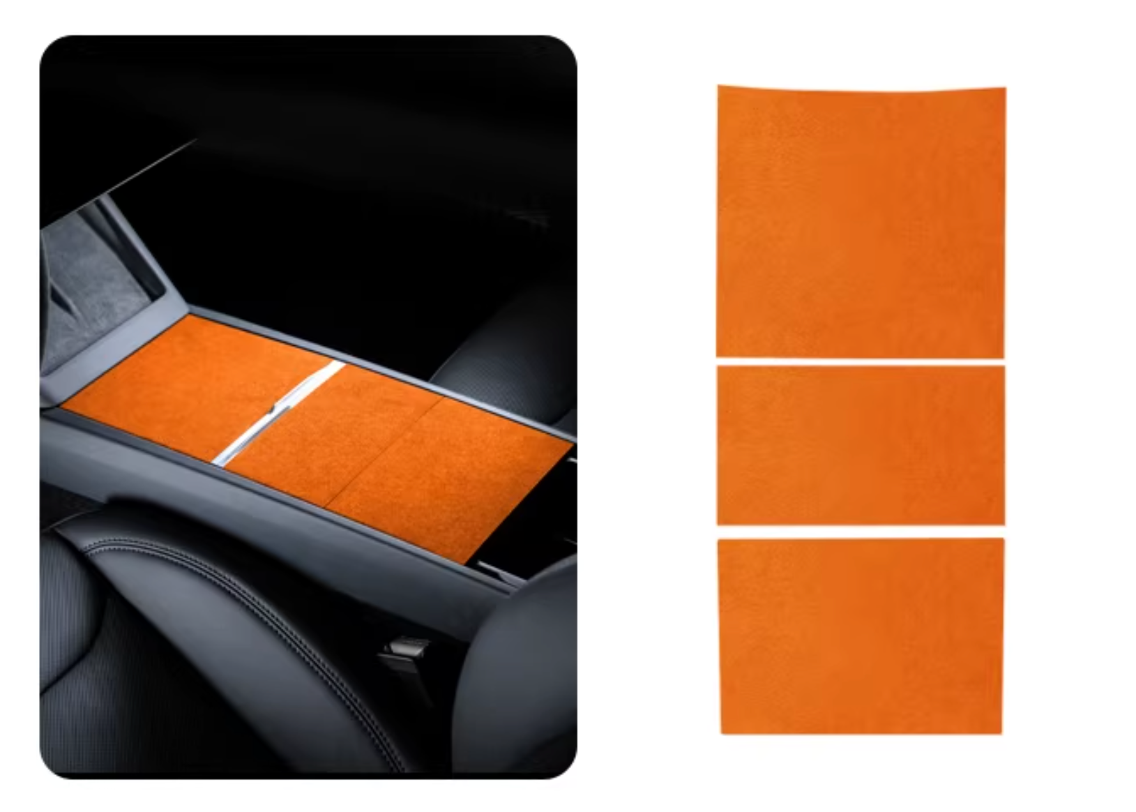 Alcantara® Center Console Wrap for Tesla Model Y / 3