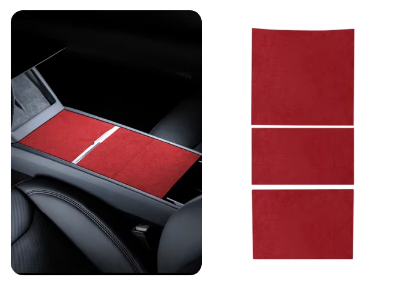 Alcantara® Center Console Wrap for Tesla Model Y / 3